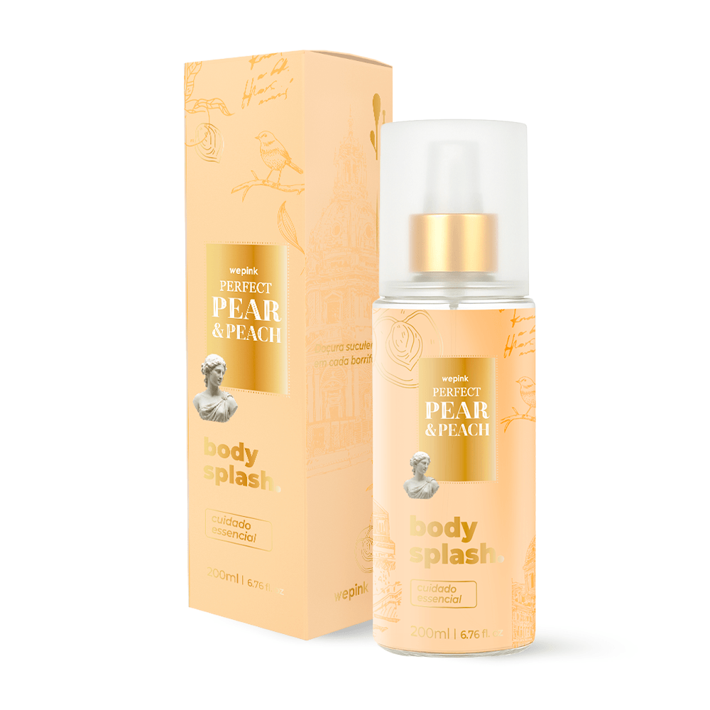 Body Splash Perfect Pear & Peach Desodorante Colônia 200ml - Wepink