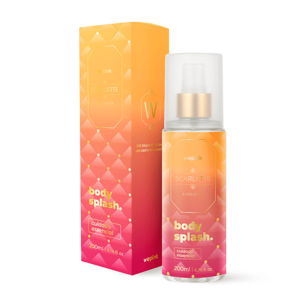 Body Splash Scarlette Radiance Desodorante Colônia 200ml - Wepink