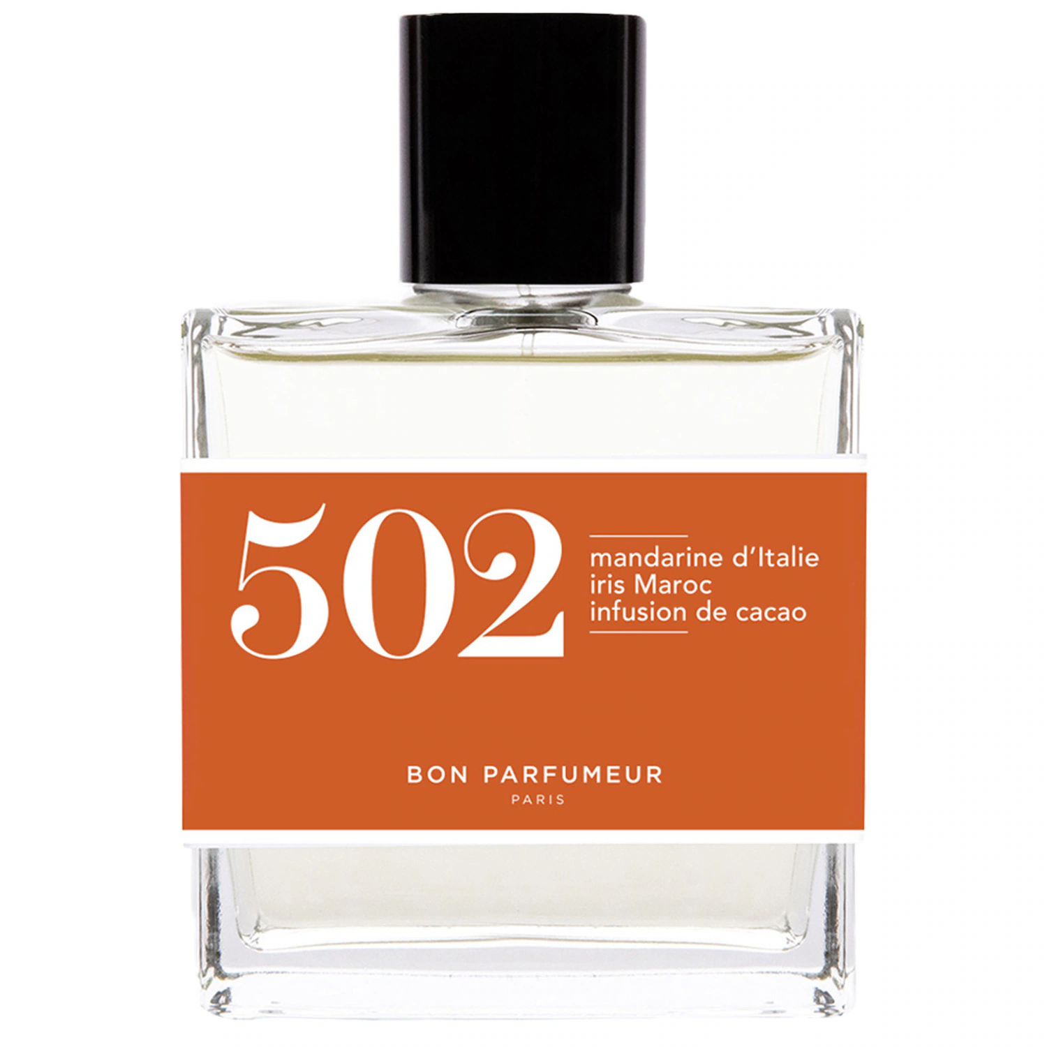 Bon Parfumeur 502 mandarine, iris, infusion de cacao Eau de Parfum — textura e acabamento