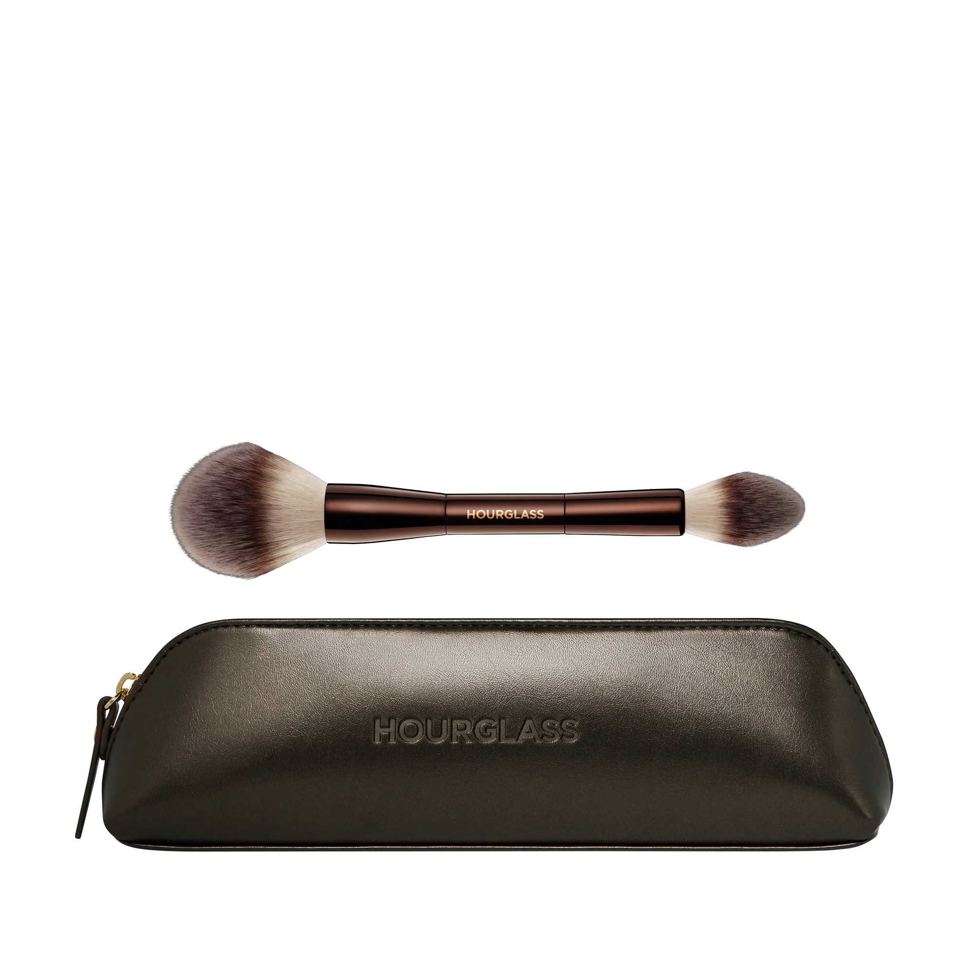 Brush & Bag Set Hourglass — textura e acabamento