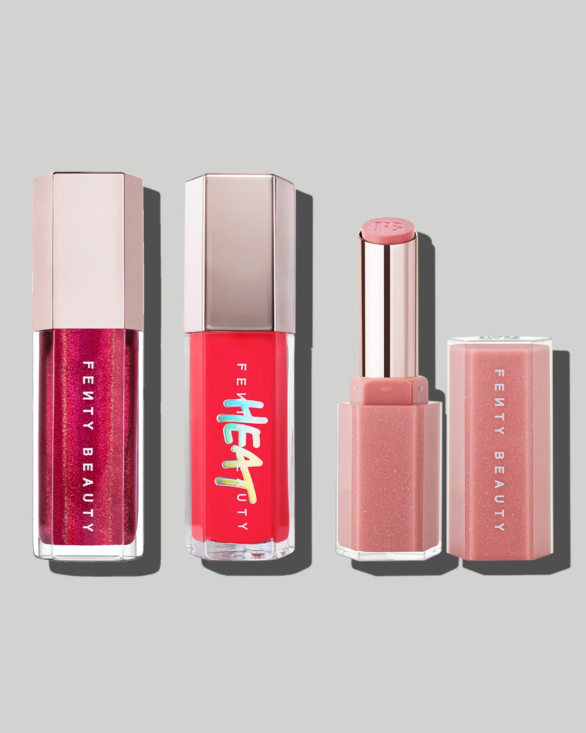 Embalagem de Build Your Own 3 Piece Gloss Bomb Bundle em Luanda, Angola - Cosméticos de Luxo Seth