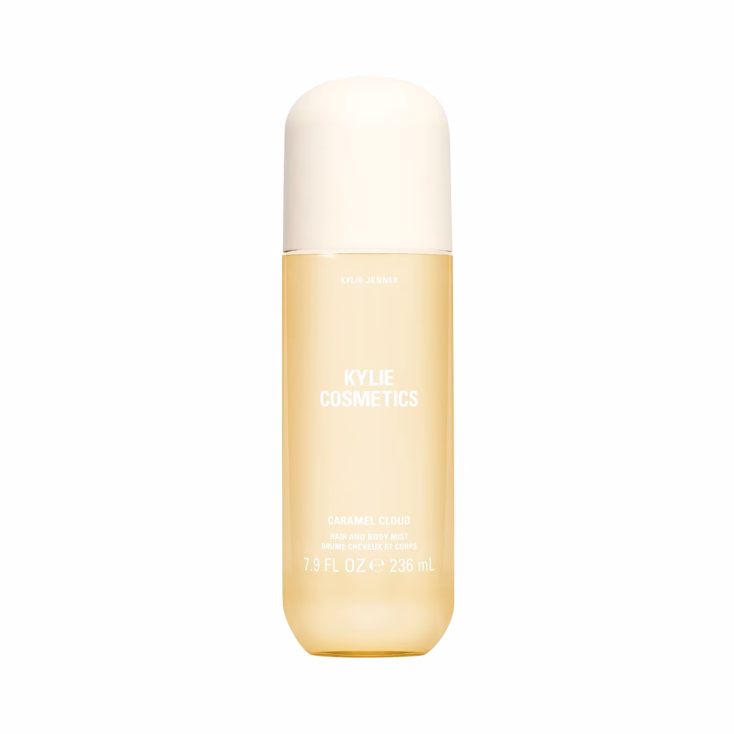 KYLIE COSMETICS Caramel Cloud Hair & Body Mist Kylie Cosmetics — textura e acabamento