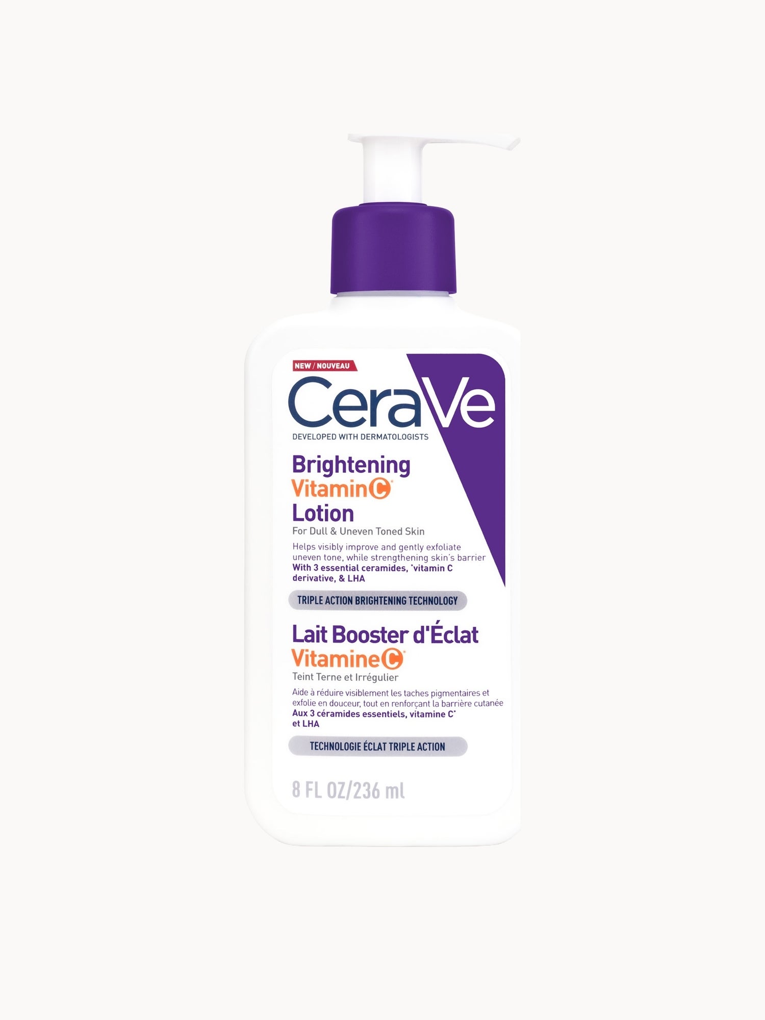 CeraVe Brightening Vitamin C Face and Body Lotion 236ml CeraVe — textura e acabamento