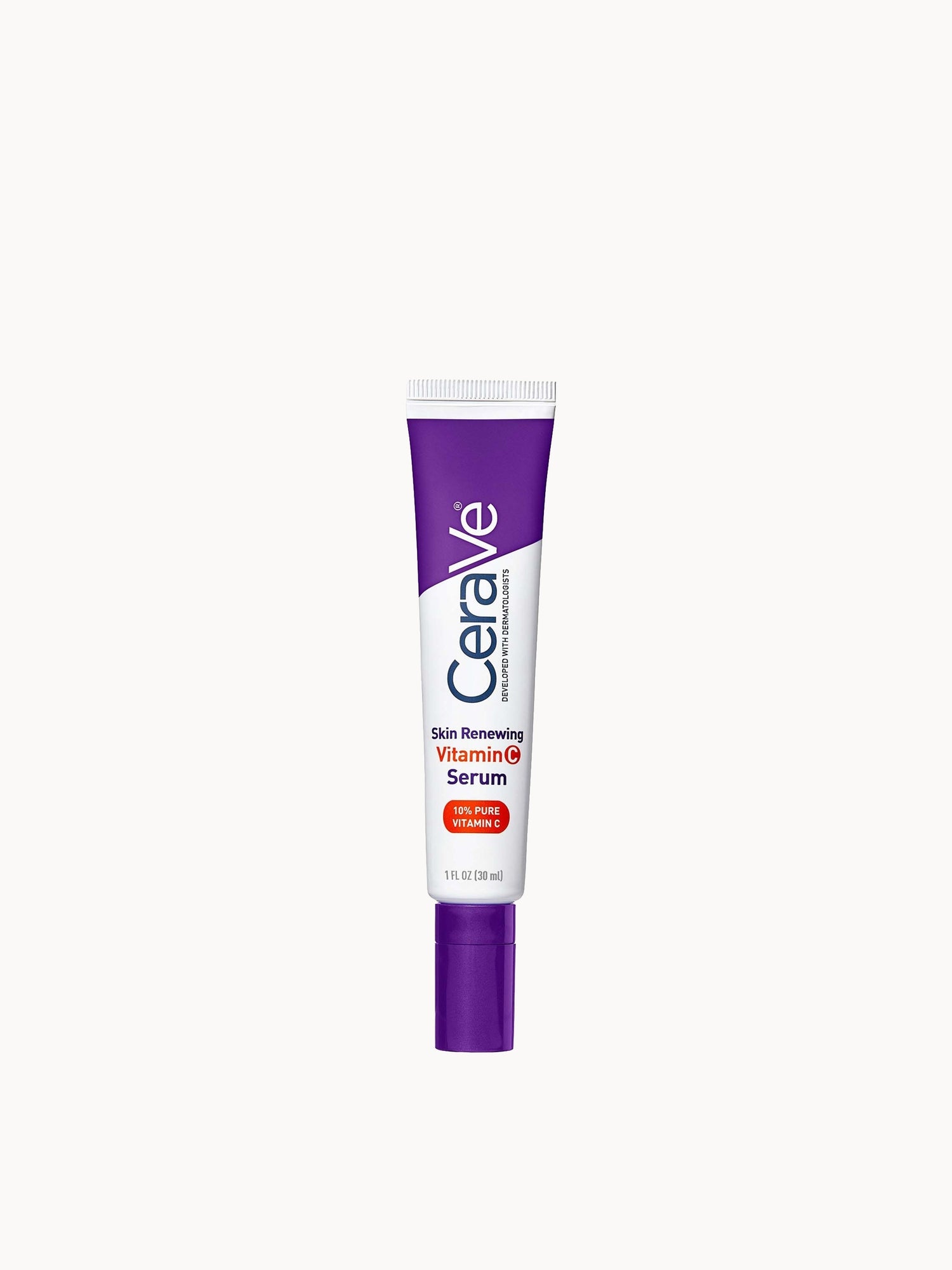 CeraVe Skin Renewing 10% Pure Vitamin C Serum with Ceramides for Brighter & Smoother Skin 30ml CeraVe — textura e acabamento
