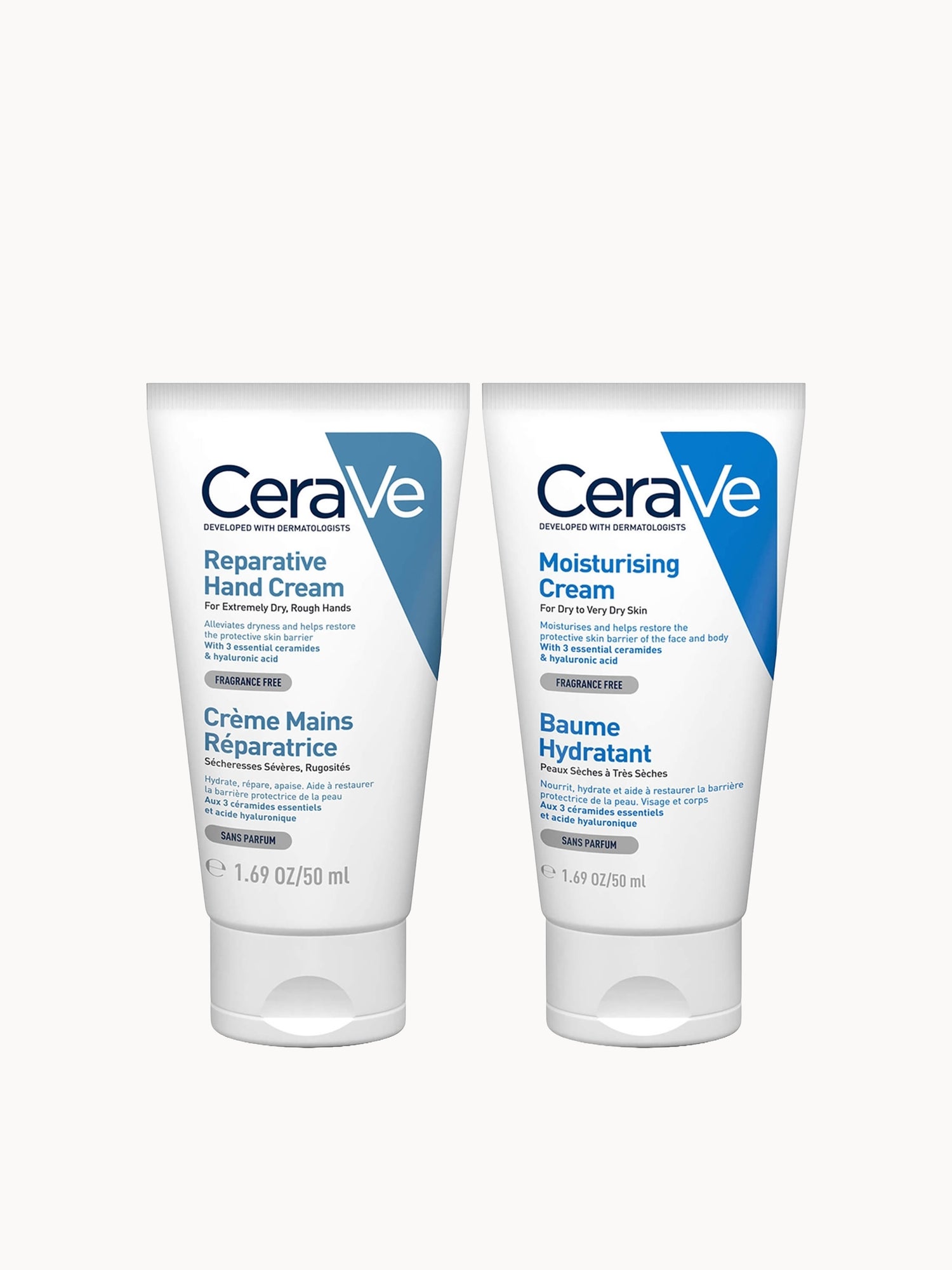 CeraVe Small Moisturising Duo CeraVe — textura e acabamento