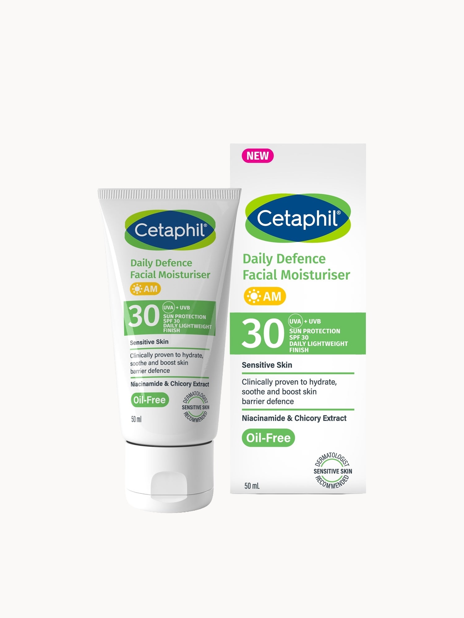 Cetaphil Daily Defence Facial Moisturiser SPF30 Cetaphil — textura e acabamento