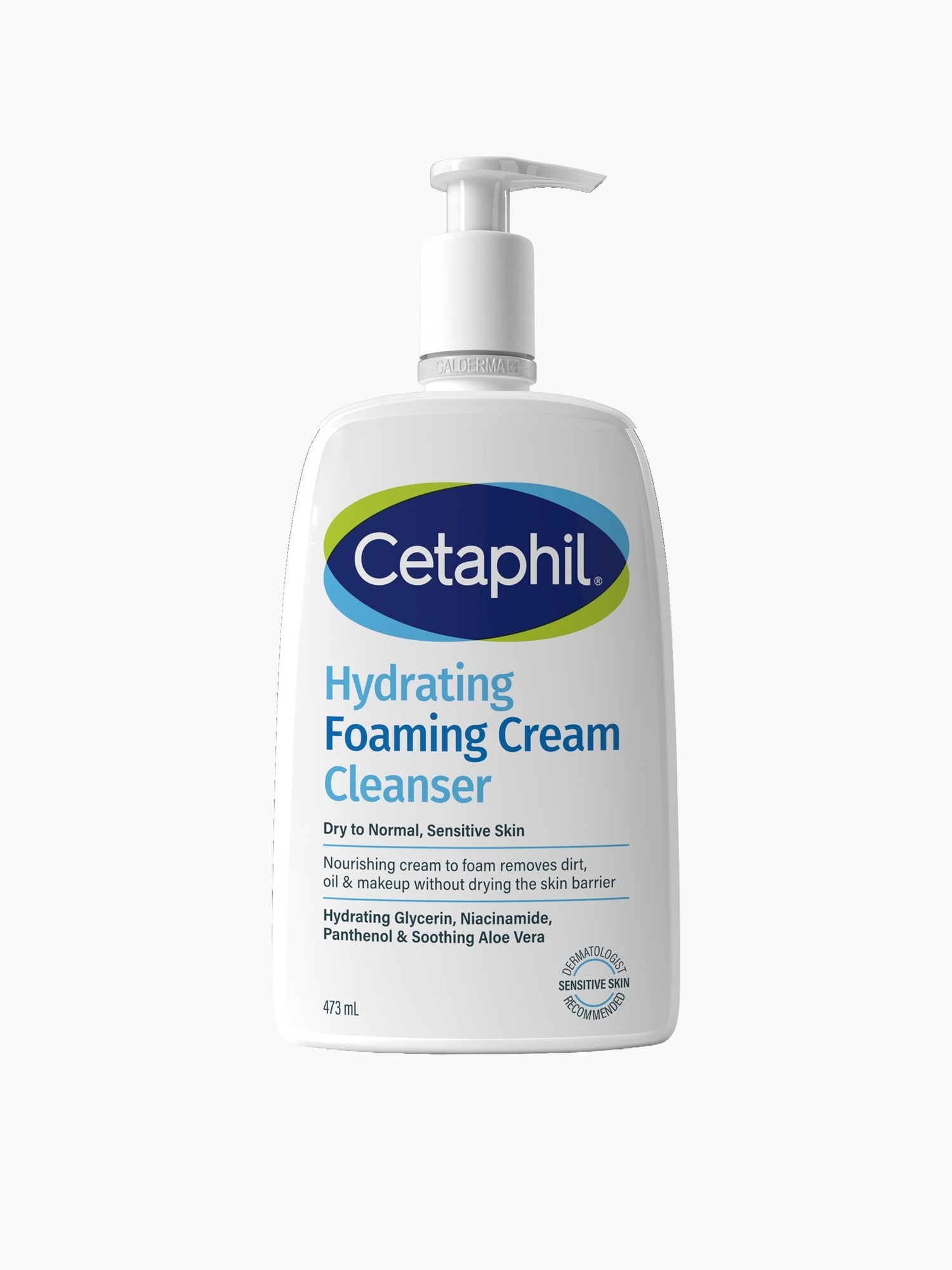 Cetaphil Hydrating Foaming Cream Cleanser Wash 473ml Cetaphil — textura e acabamento
