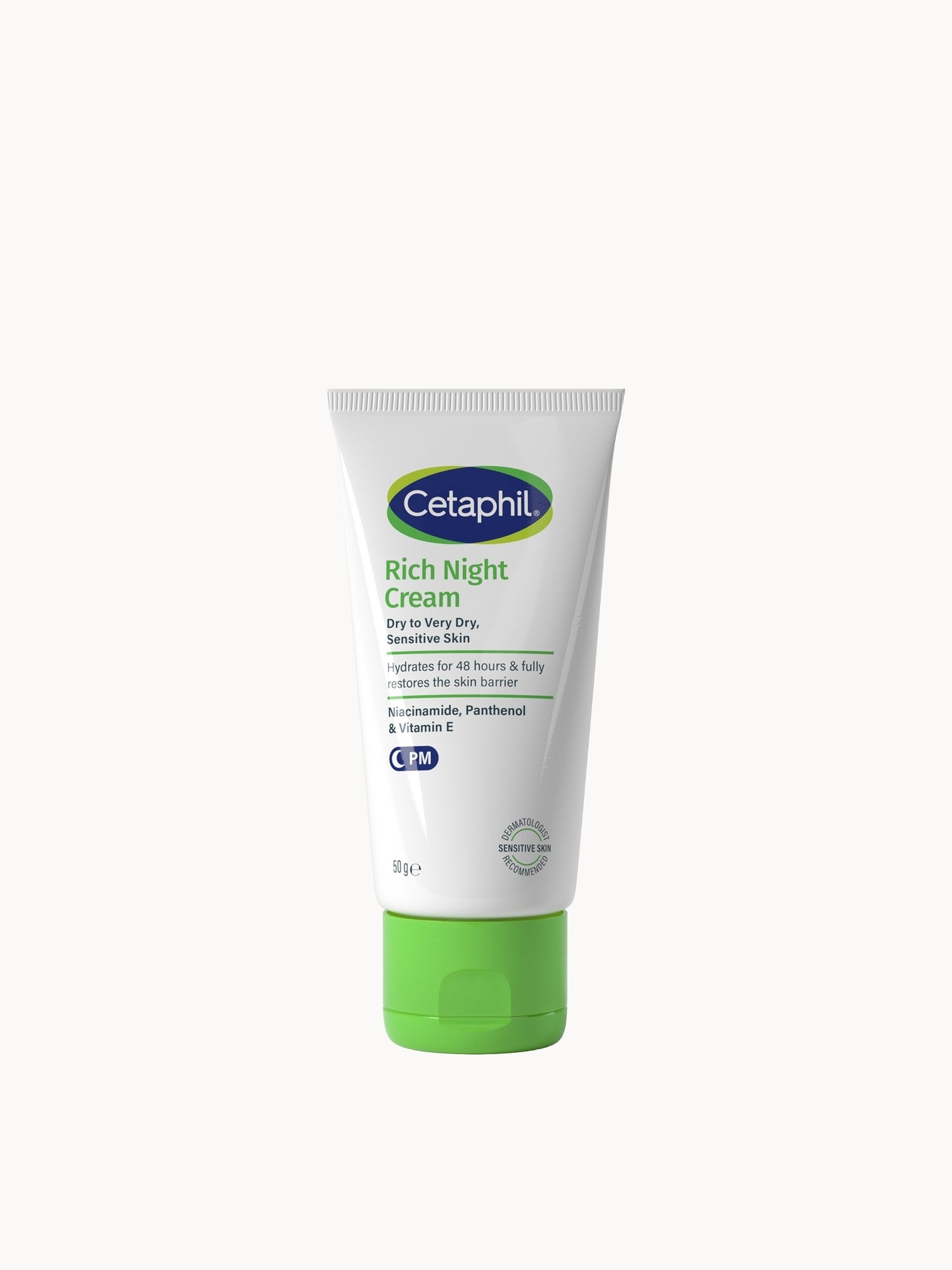 Cetaphil Rich Night Cream 50g Cetaphil — textura e acabamento