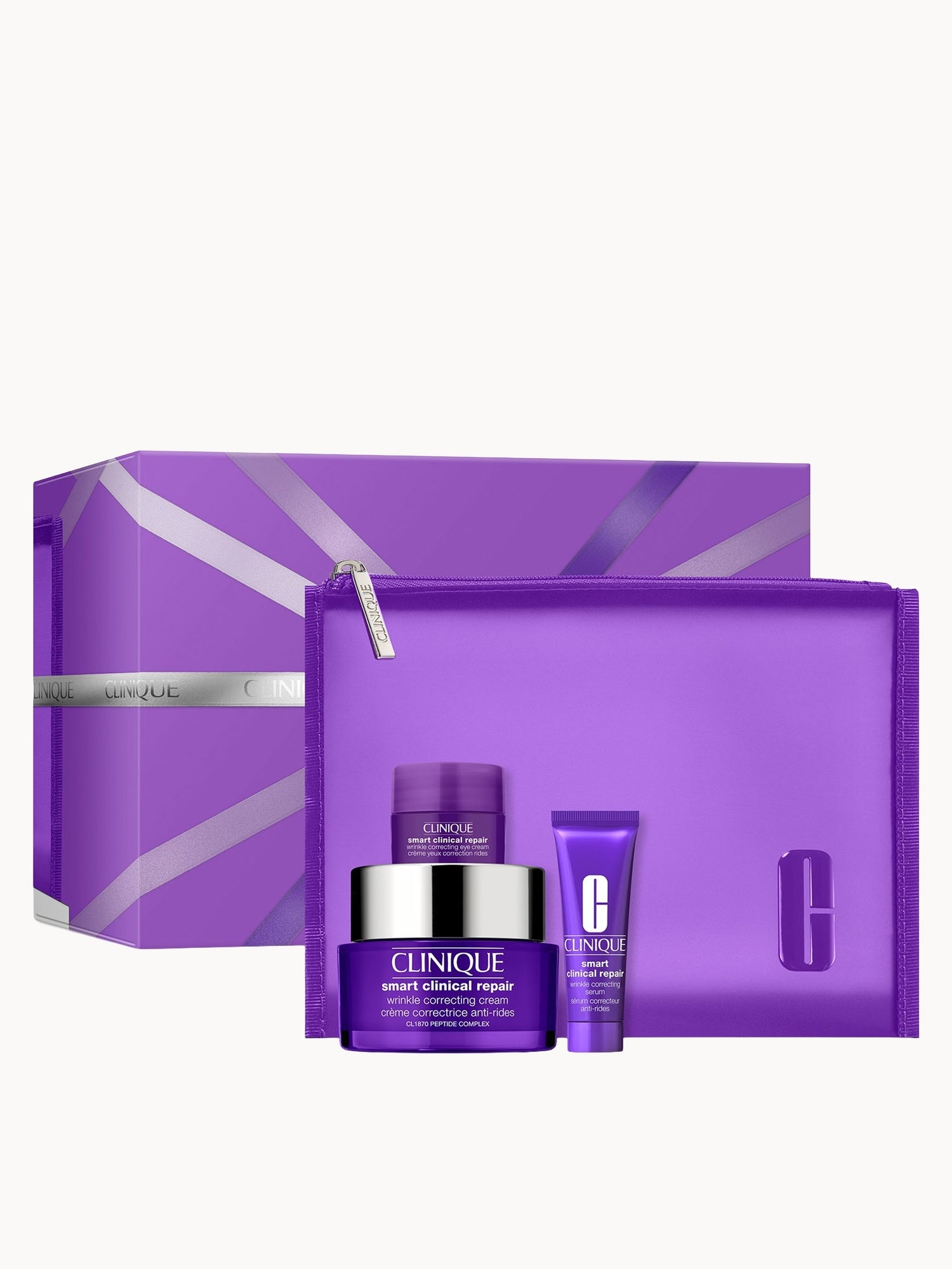 Clinique Smart Clinical Repair™ Wrinkle Correcting Cream Gift Set (Worth £106.40) Clinique — textura e acabamento