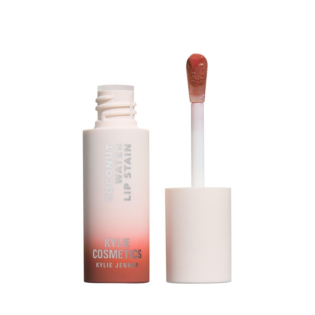 Coconut Water Lip Stain Kylie Cosmetics — textura e acabamento