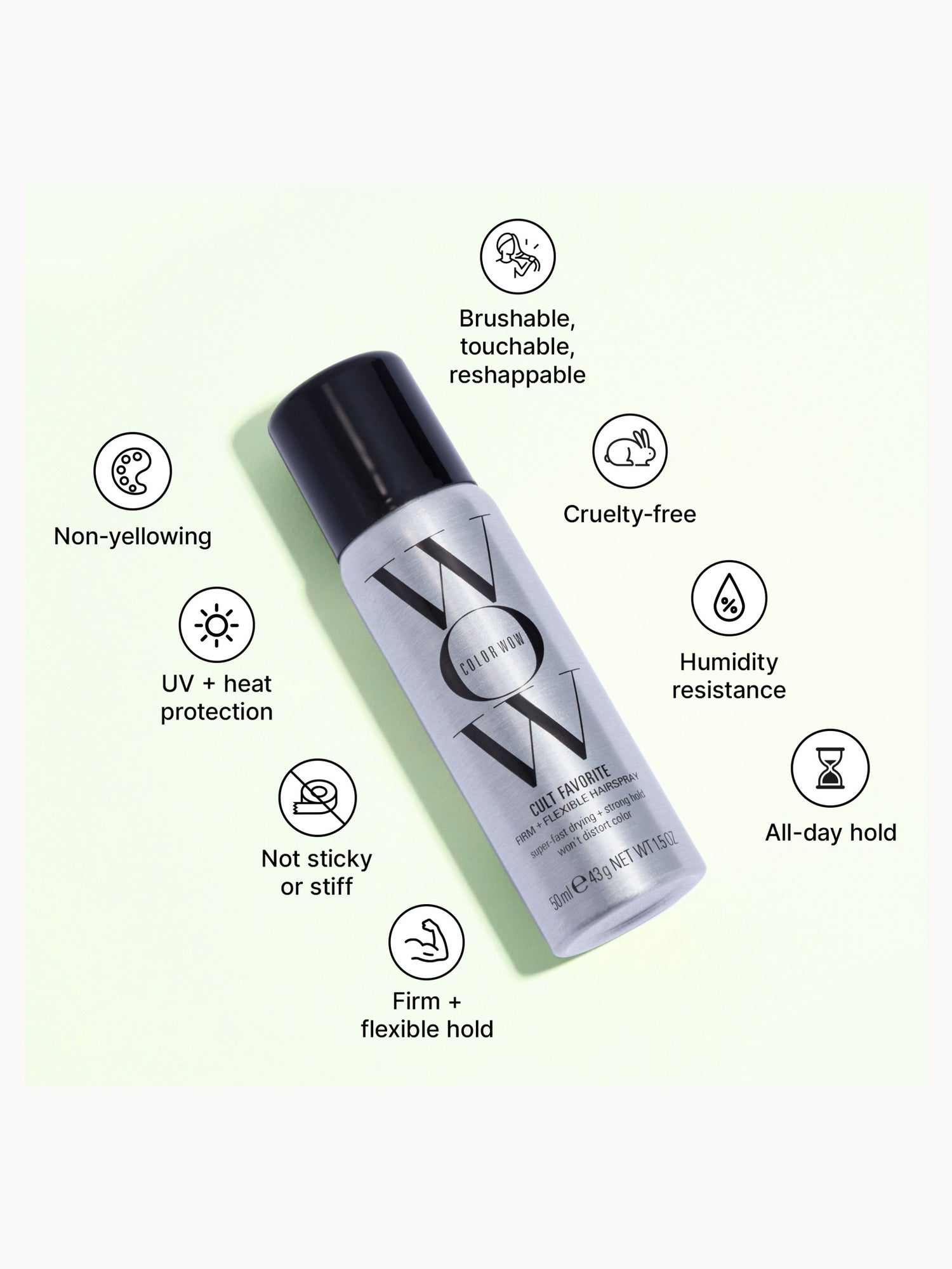 Color Wow Cult Favorite Firm + Flexible Hairspray 250ml Color Wow — detalhe 8