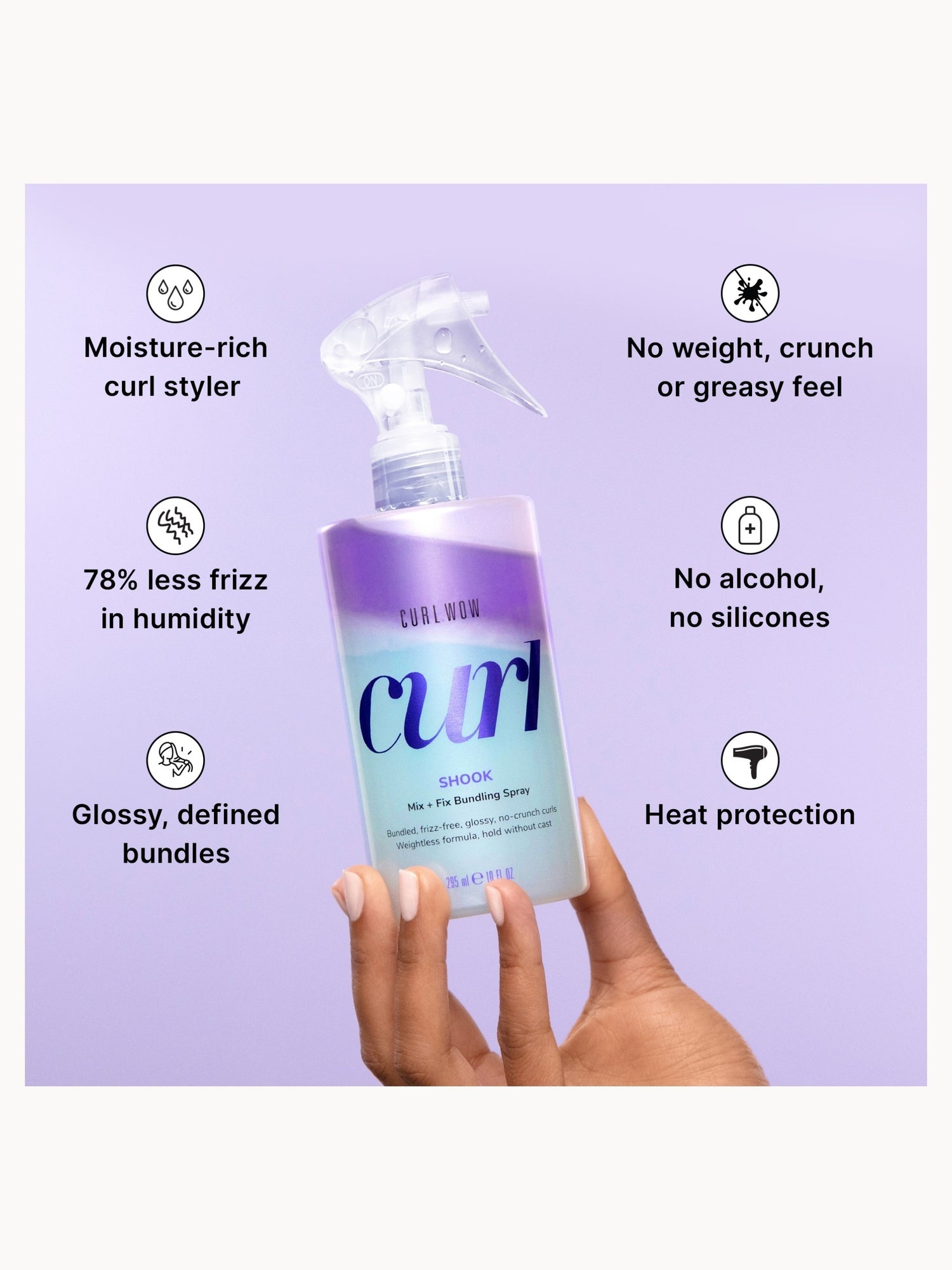 Color Wow Curl Wow Travel SHOOK Mix + Fix Bundling Spray 60ml Color Wow — detalhe 5