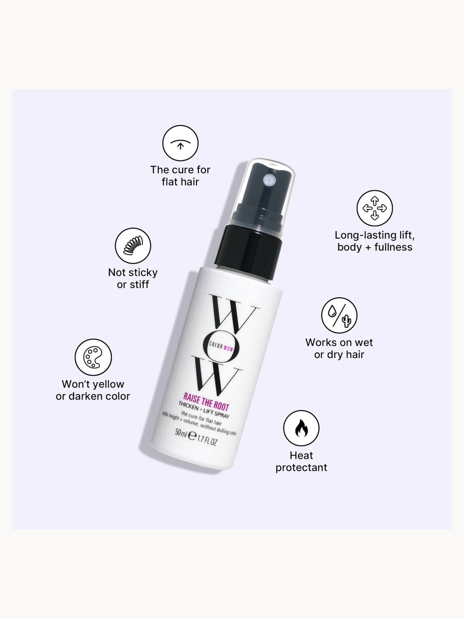 Color Wow Travel Raise the Root Thicken + Lift Spray 50ml Color Wow — detalhe 7