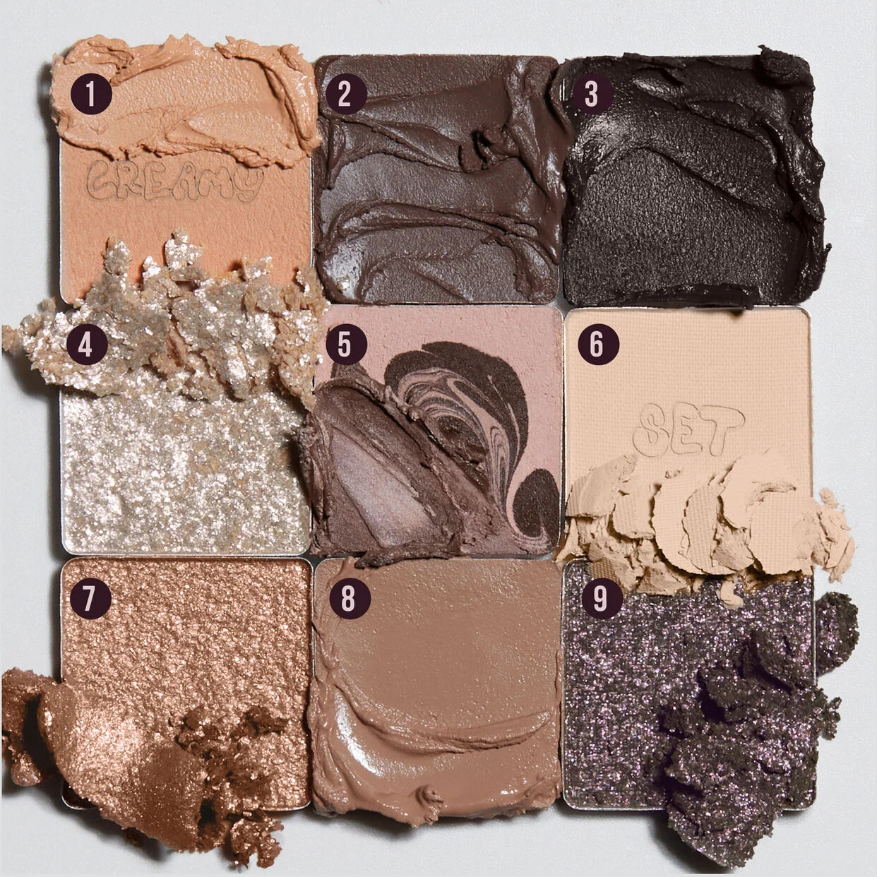 Creamy Obsessions Eyeshadow Palette Huda Beauty — detalhe 6
