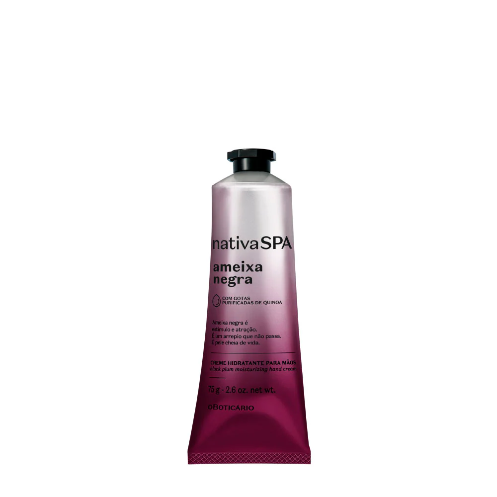 Creme de Mãos Nativa Spa Ameixa Negra, 75gr