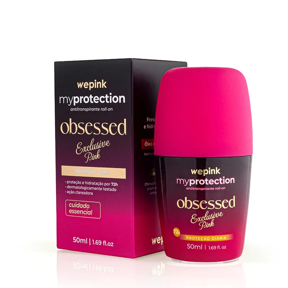 Detalhes de Desodorante Antitranspirante Roll on Obsessed Exclusive Pink 50ml Wepink para entrega em Luanda, Angola - Seth