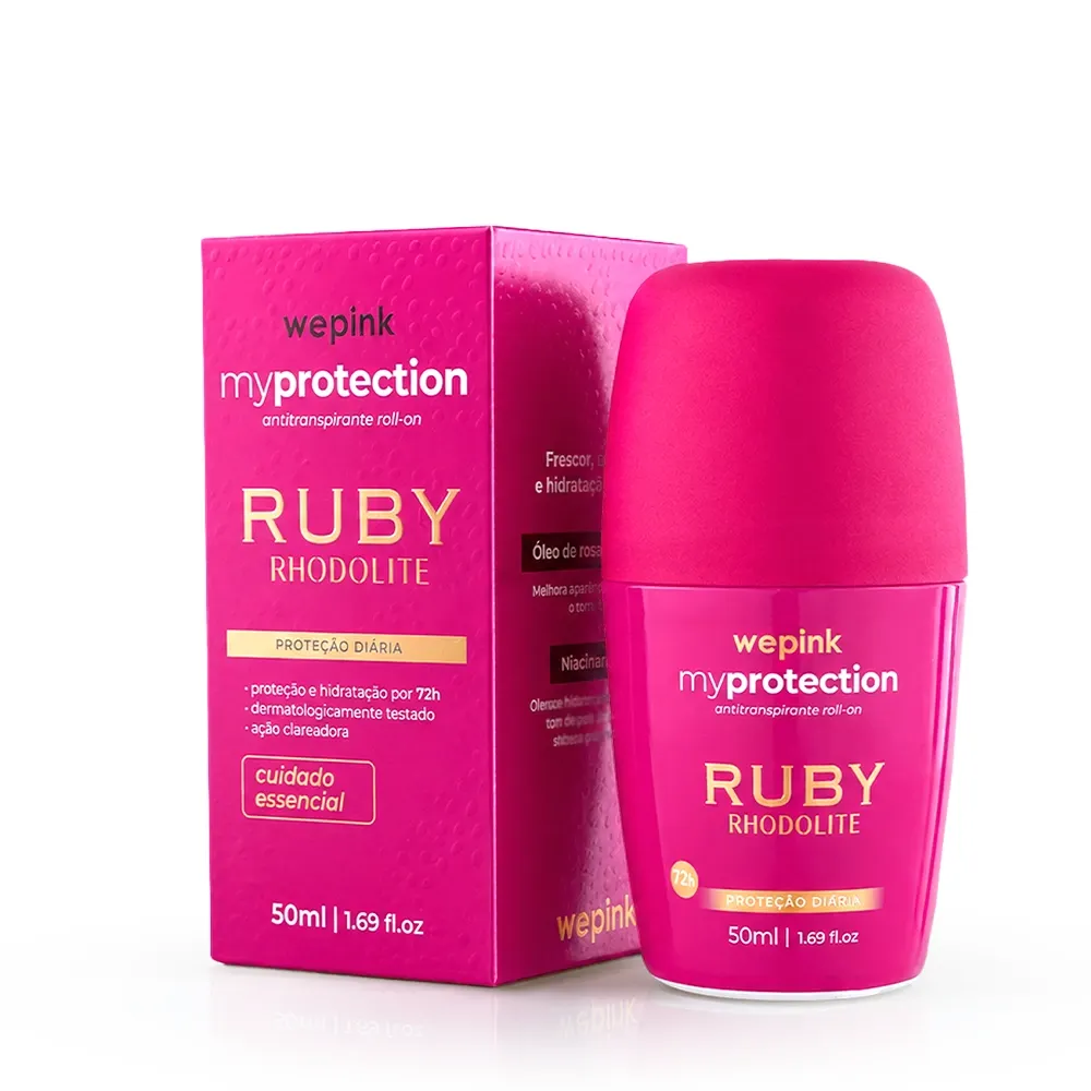 Comprar Desodorante Antitranspirante Roll on Ruby Rhodolite 50ml Wepink em Luanda, Angola - Loja Oficial Seth