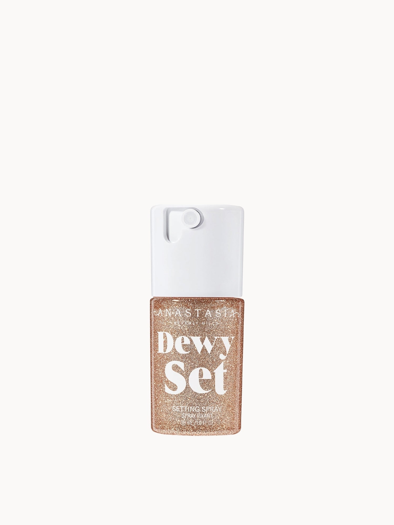 Dewy Set Setting Spray Anastasia Beverly Hills — textura e acabamento