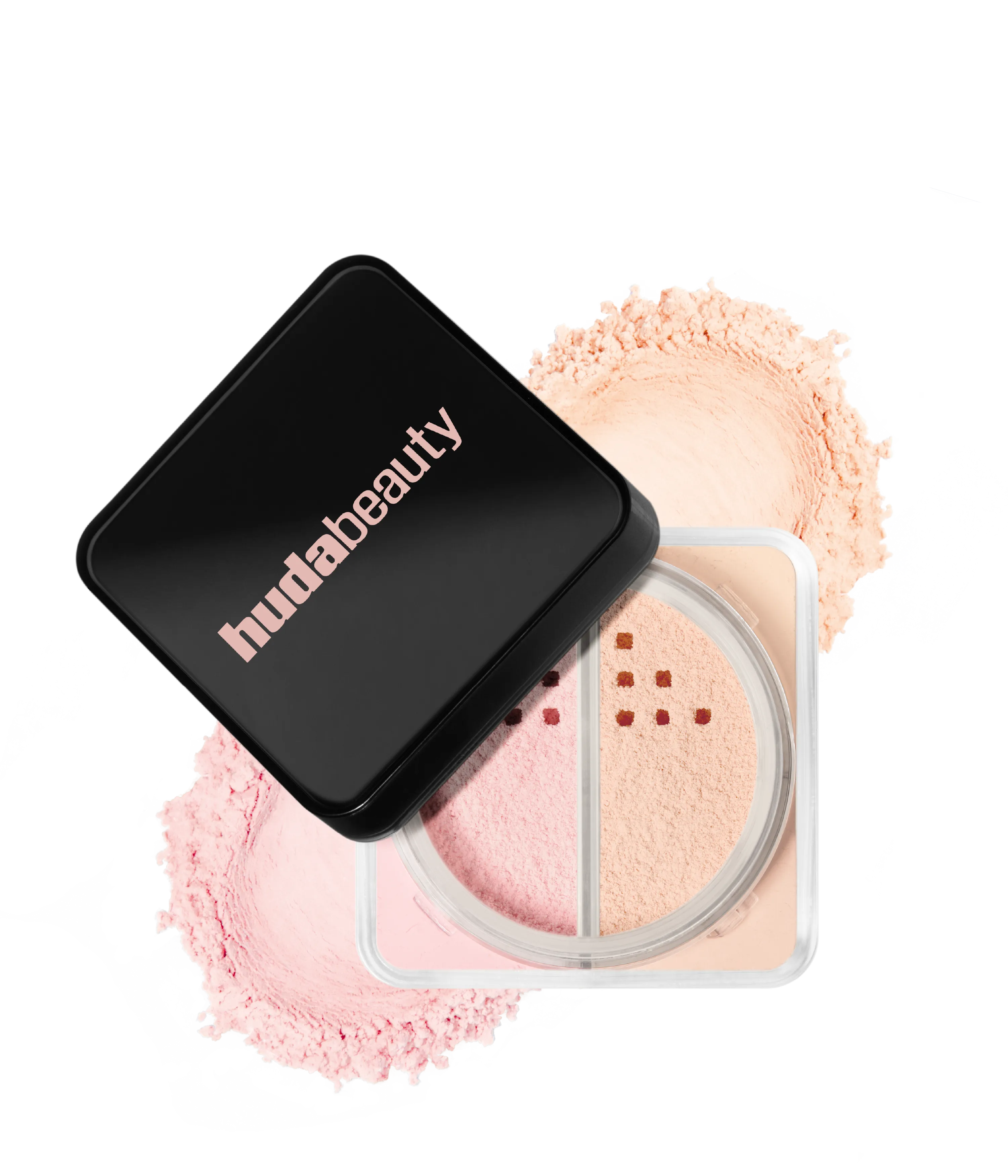 Easy Bake Duo Loose Powder Huda Beauty — textura e acabamento