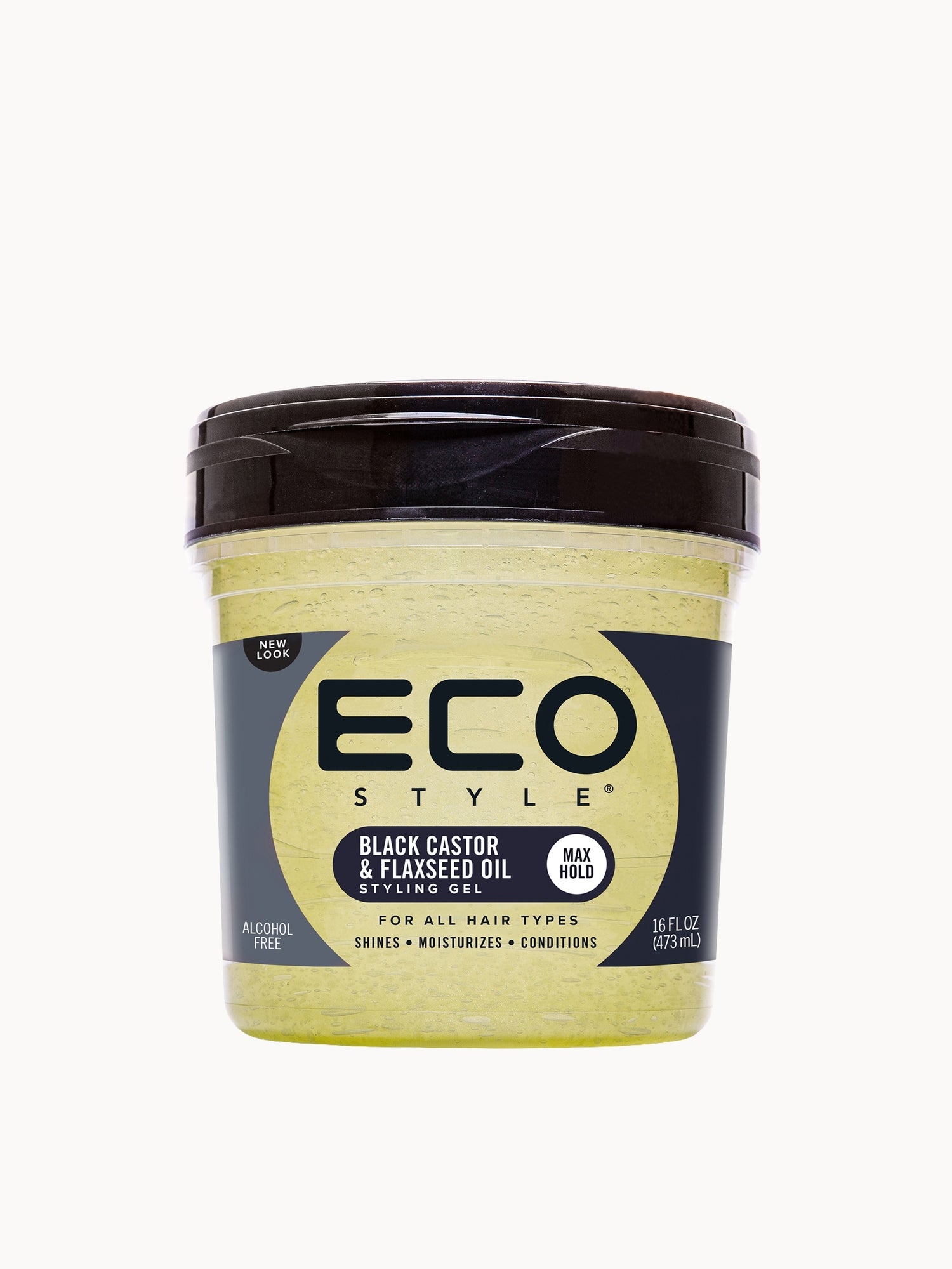 Eco Style Black Castor & Flaxseed Oil Styling Gel 473ml — detalhe 3