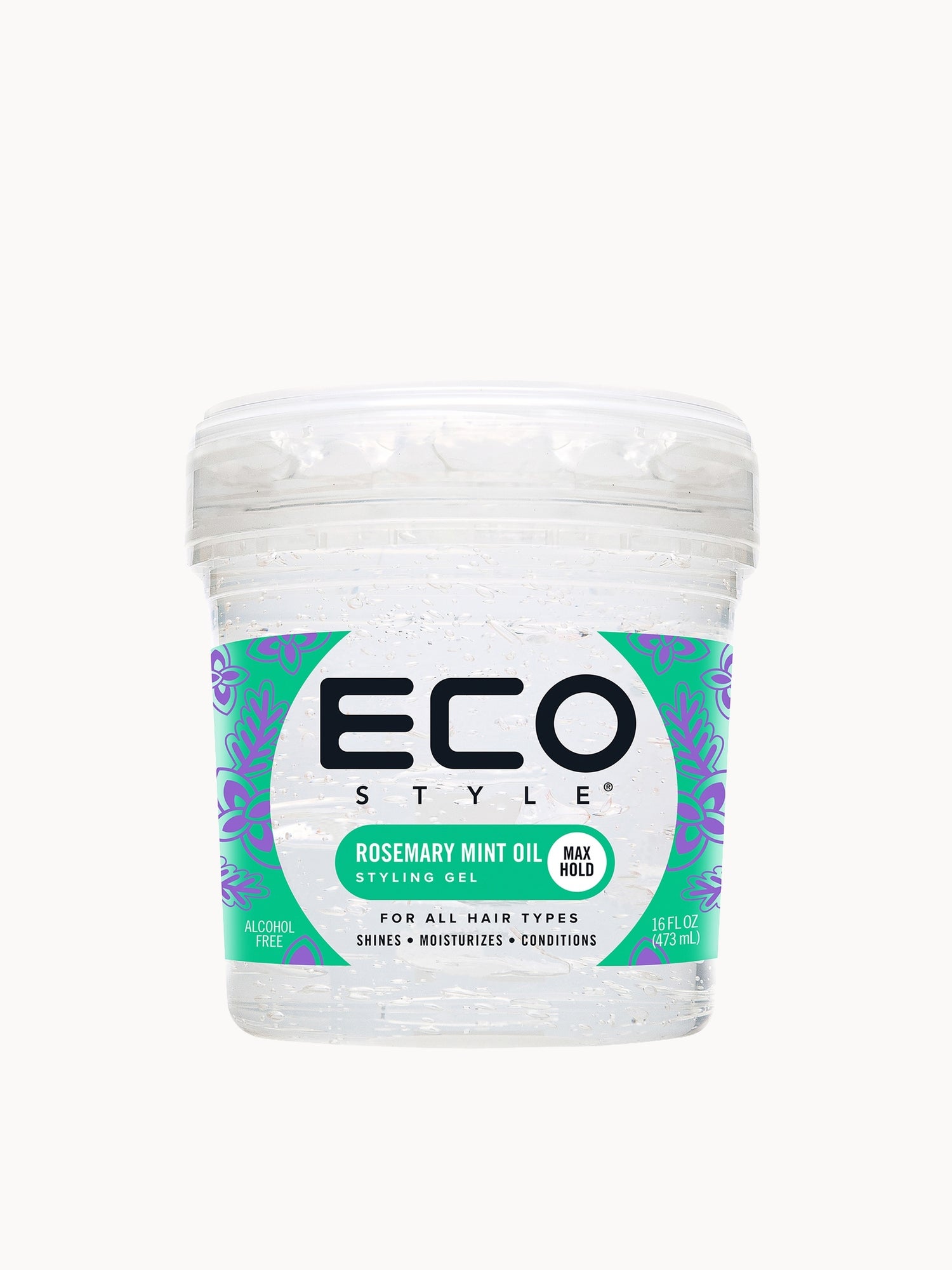 Eco Style Rosemary Mint Styling Gel 473ml — textura e acabamento