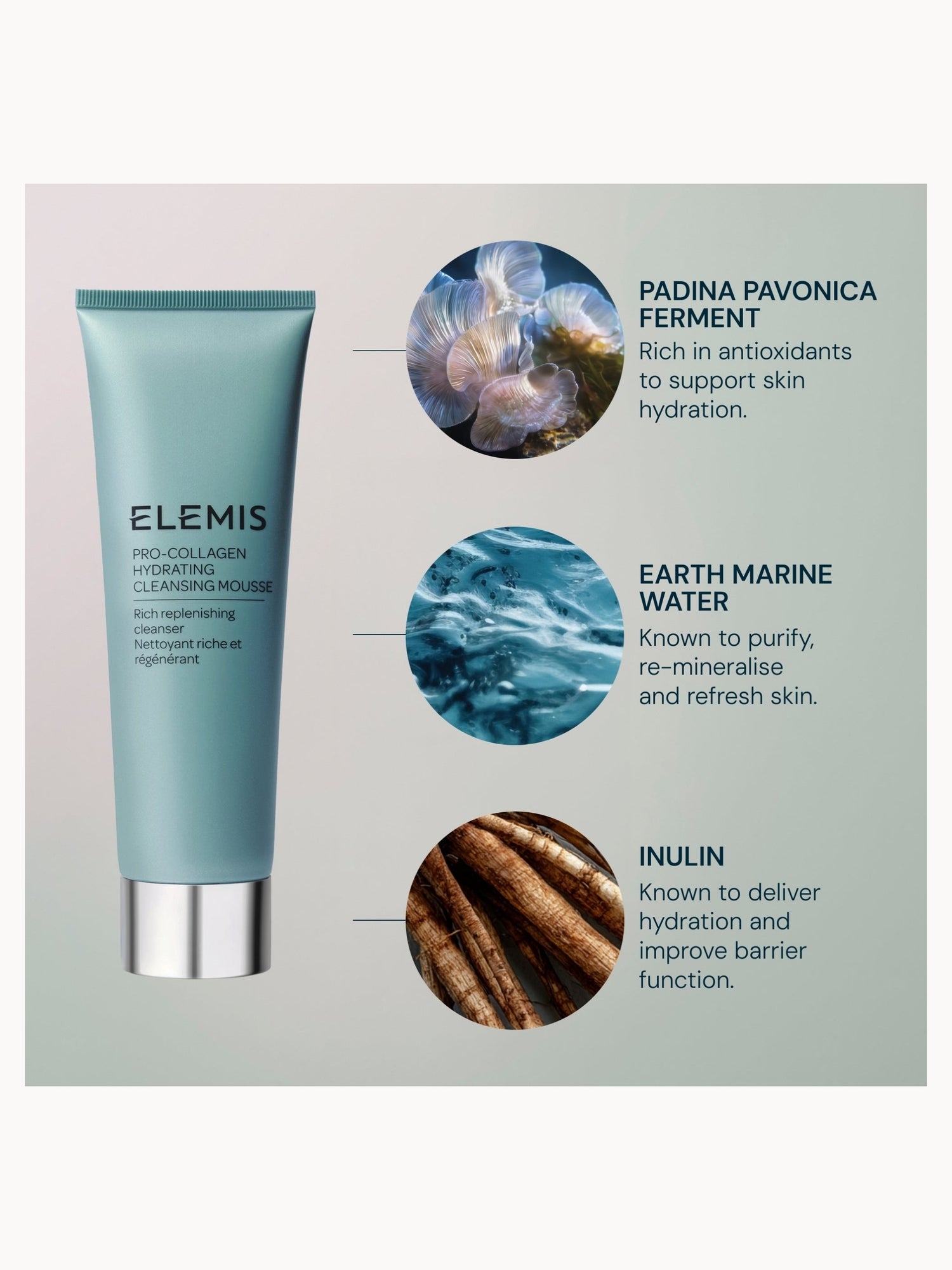 Elemis Pro-Collagen Hydrating Cleansing Mousse Elemis — detalhe 4