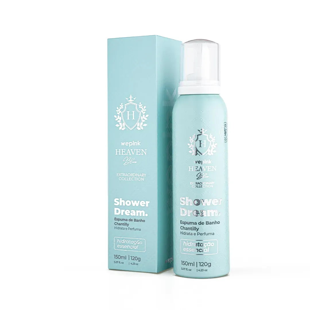Embalagem de Espuma de Banho Shower Dream Heaven Blue 150ml Wepink em Luanda, Angola - Cosméticos de Luxo Seth