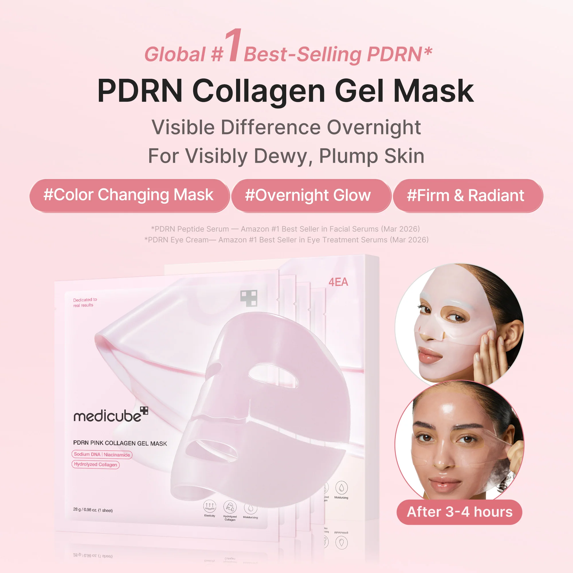 Foto de [Exclusive Deal] Amazon’s #1 Beauty Brand Salmon PDRN Pink Collagen Jelly Gel Mask disponível em Luanda, Angola - Encomenda Online