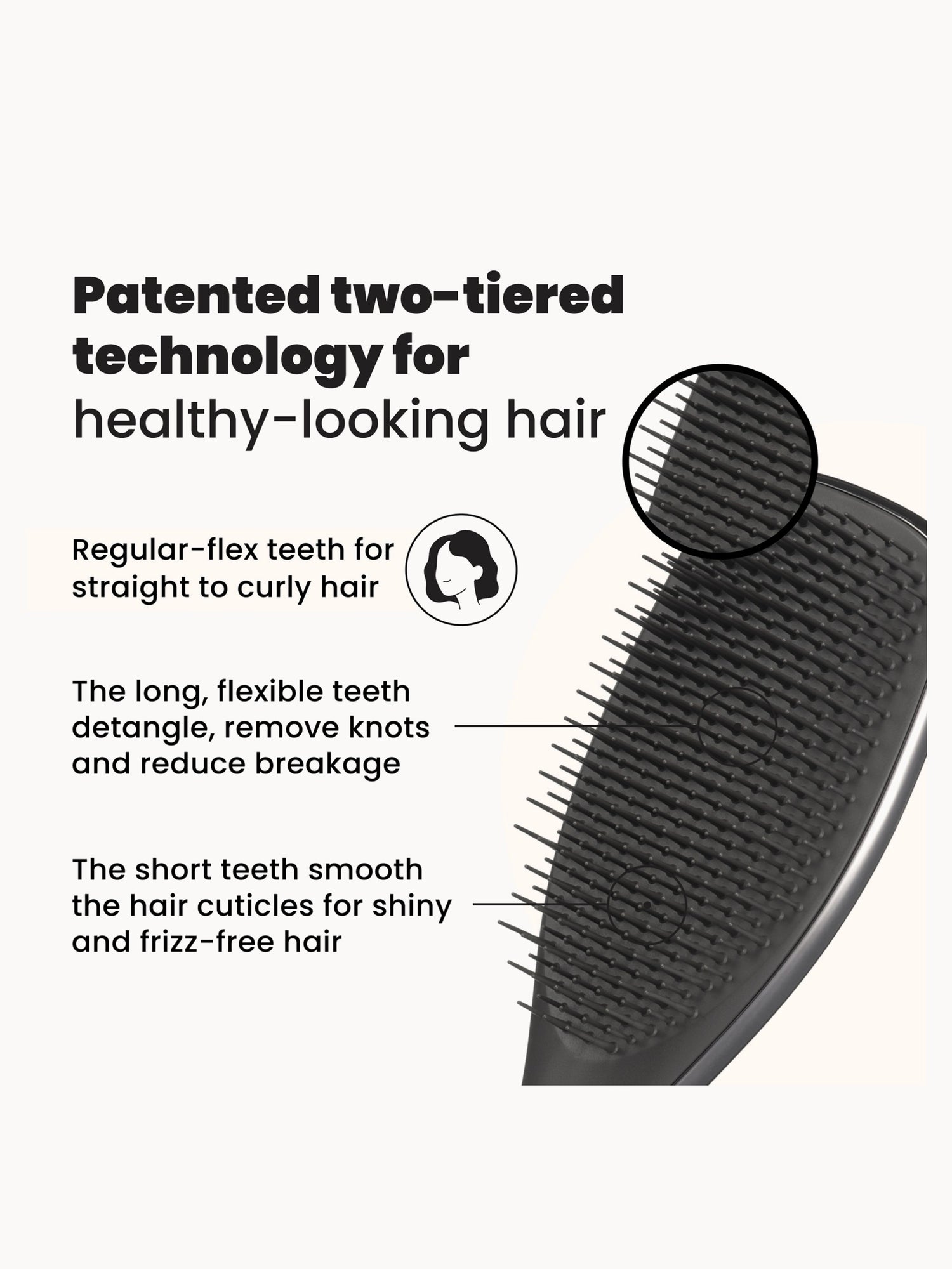 Exclusive Tangle Teezer The Ultimate Detangler Chrome Midnight Silver Tangle Teezer — detalhe 5