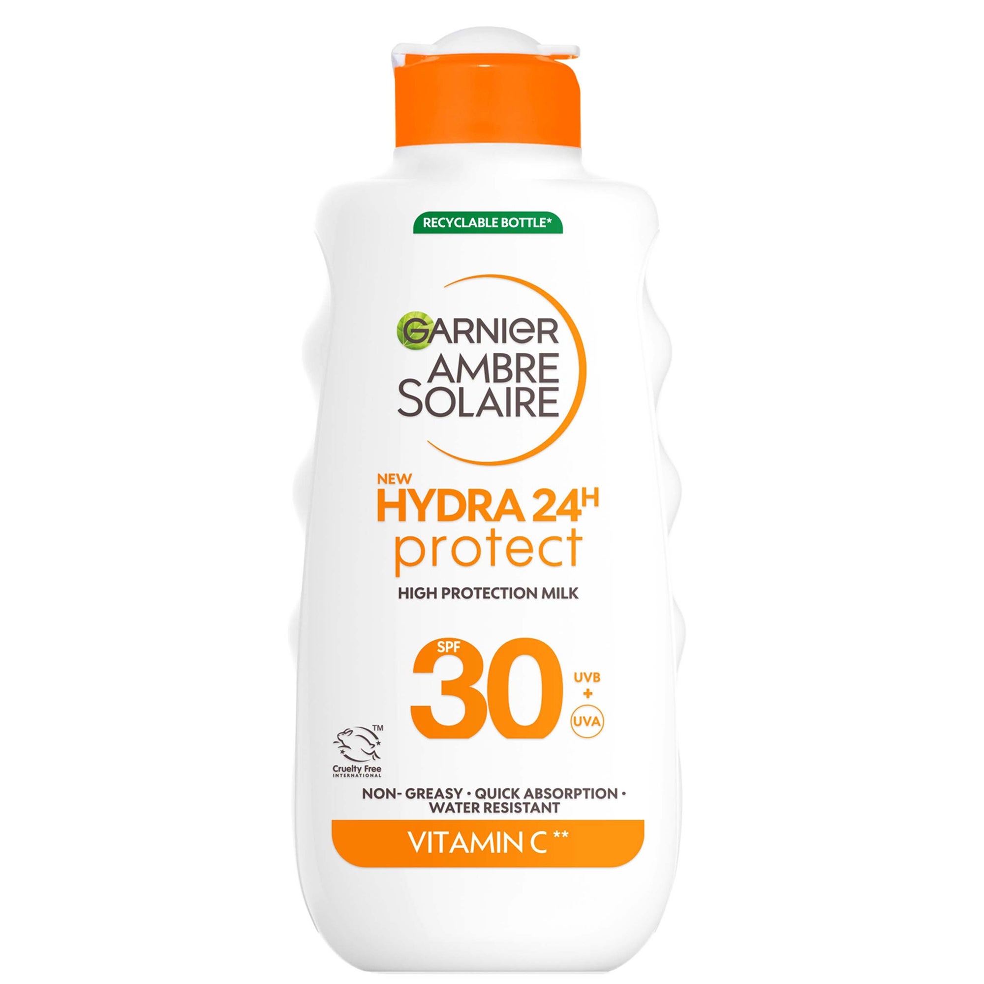 Garnier Ambre Solaire Hydra SPF30 Sun Lotion XL 400ml Garnier — textura e acabamento