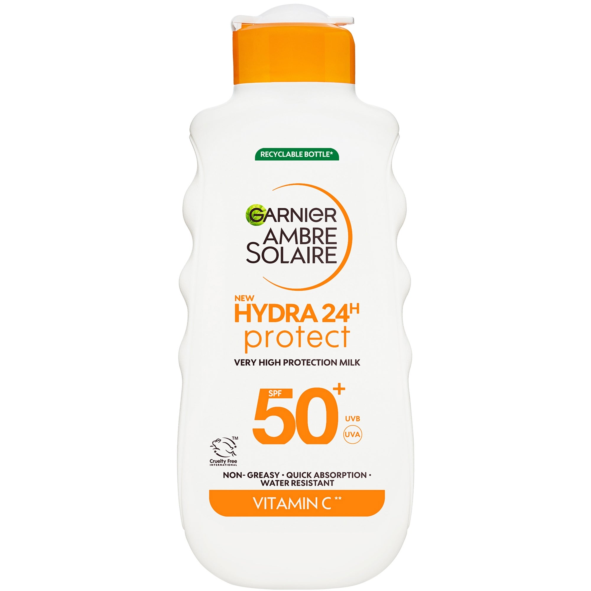 Garnier Ambre Solaire Hydra SPF50 Sun Lotion XL 400ml Garnier — textura e acabamento