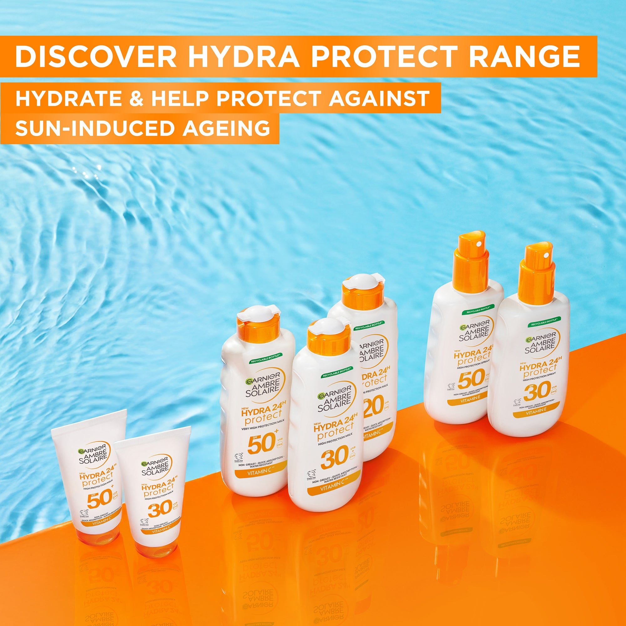 Garnier Ambre Solaire SPF 30 Hydra 24 Hour Protect Hydrating Sun Cream Spray With Vitamin E, 150ml Garnier — detalhe 9