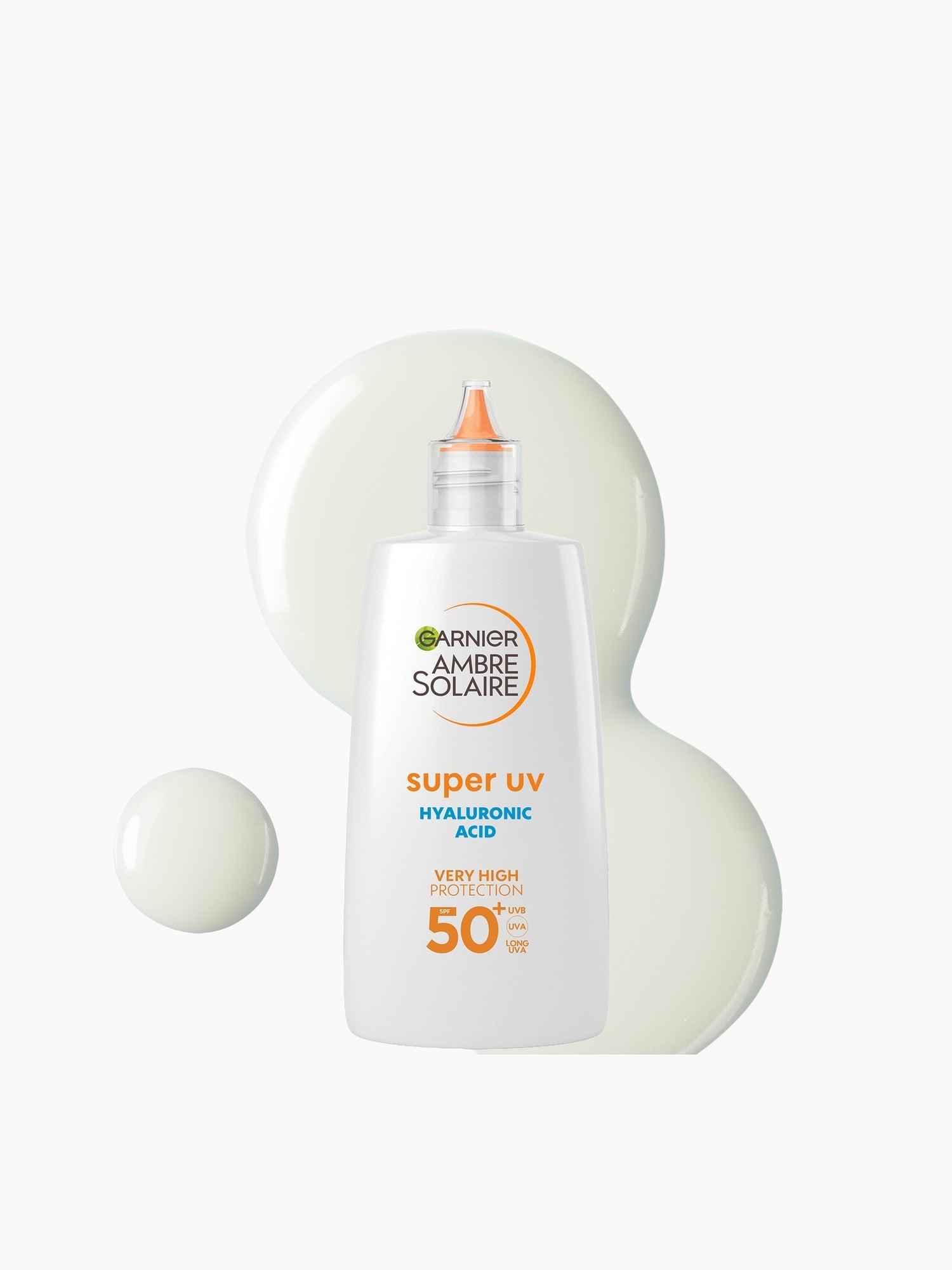 Garnier Ambre Solaire Ultra-Light Sensitive Sun Protection Face Fluid SPF50+ 40ml Garnier — textura e acabamento