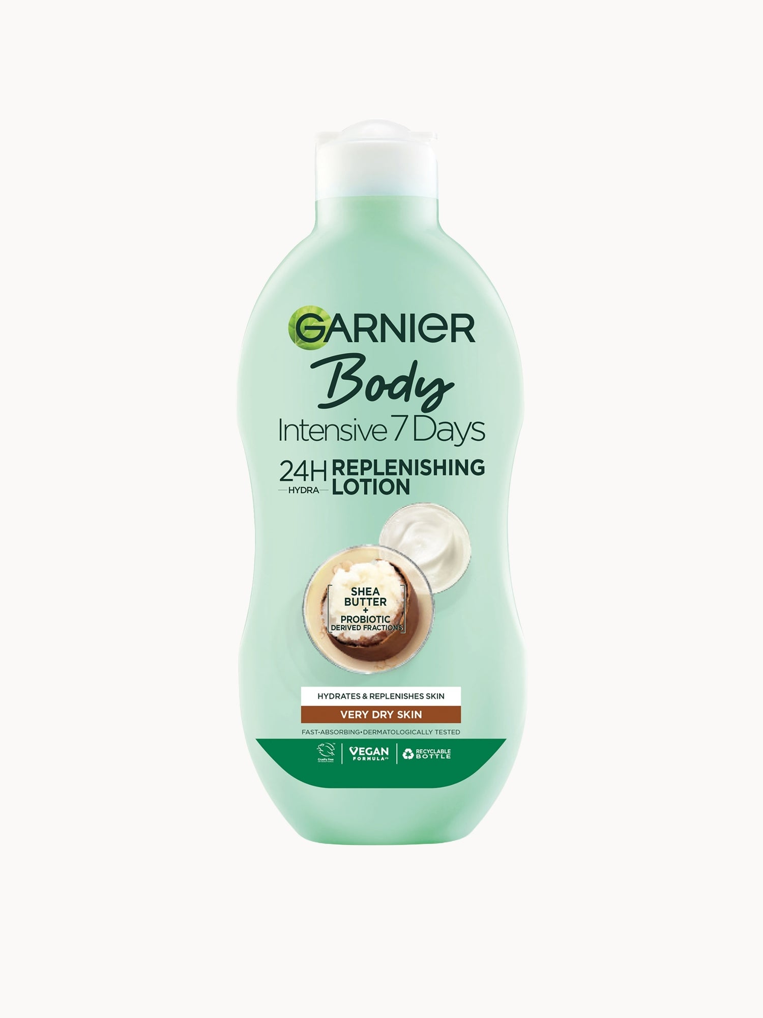 Garnier Intensive Shea Butter Body Lotion 400ml Garnier — textura e acabamento