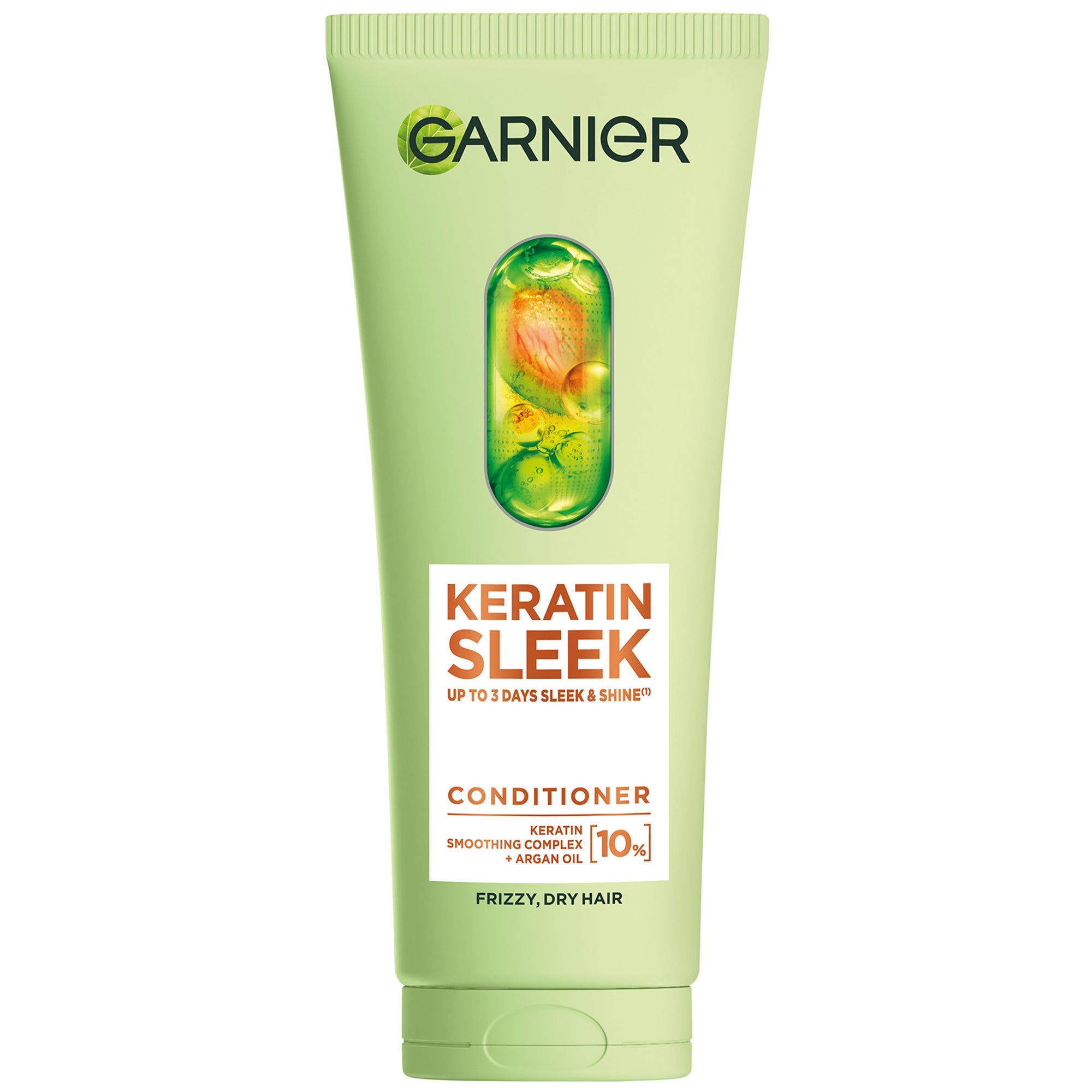 Garnier Keratin Sleek Conditioner 200ml Garnier — textura e acabamento
