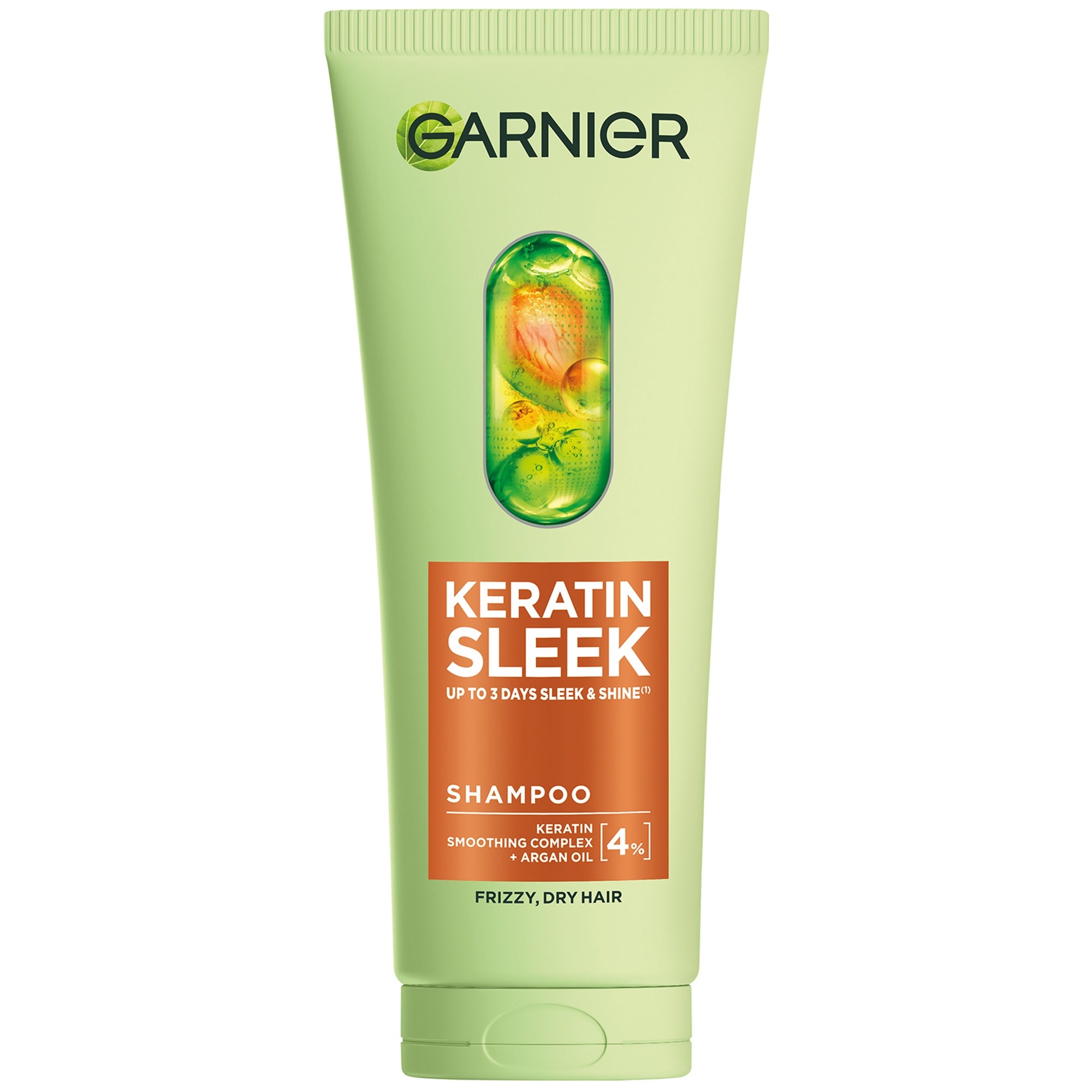 Garnier Keratin Sleek Shampoo 200ml Garnier — textura e acabamento