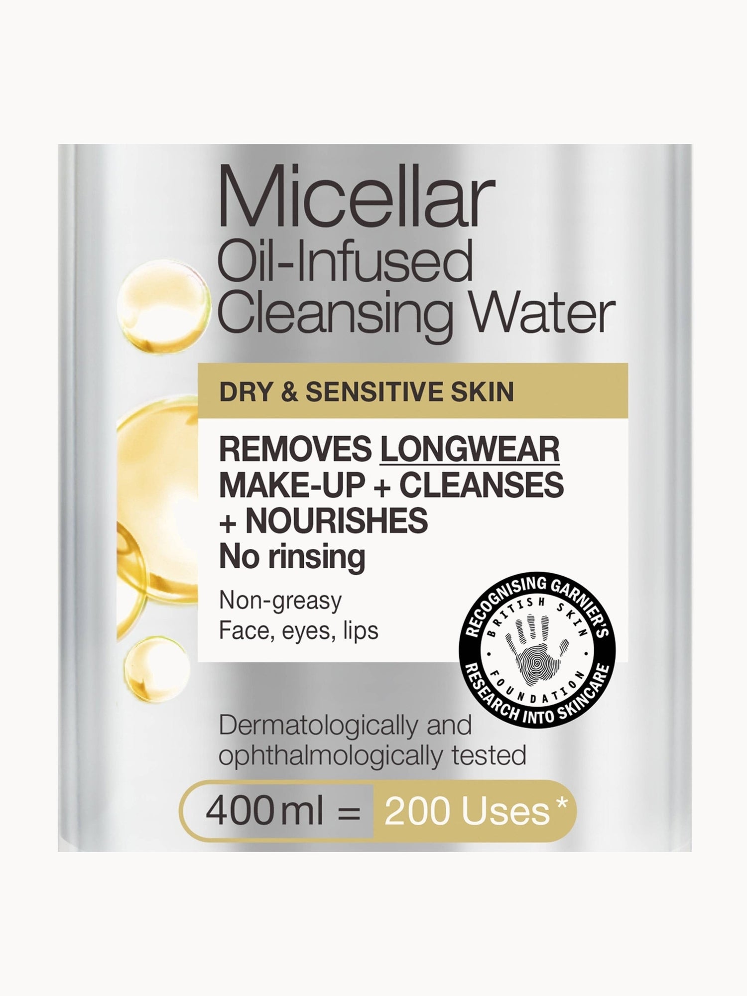 Garnier Micellar Hyaluronic Aloe Cleansing Water For Dehydrated Skin 400ml Garnier — detalhe 3