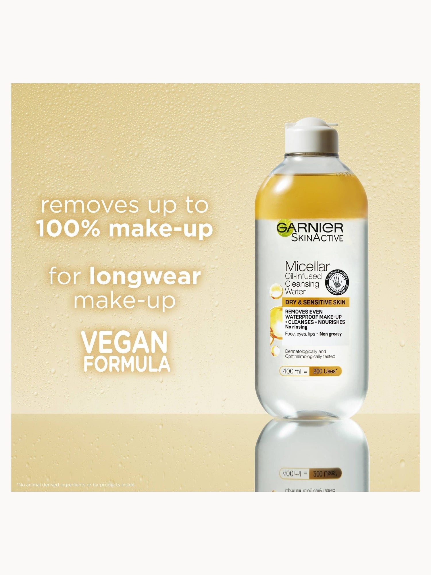 Garnier Micellar Water Facial Cleanser and Makeup Remover for Sensitive Skin 400ml Garnier — detalhe 4