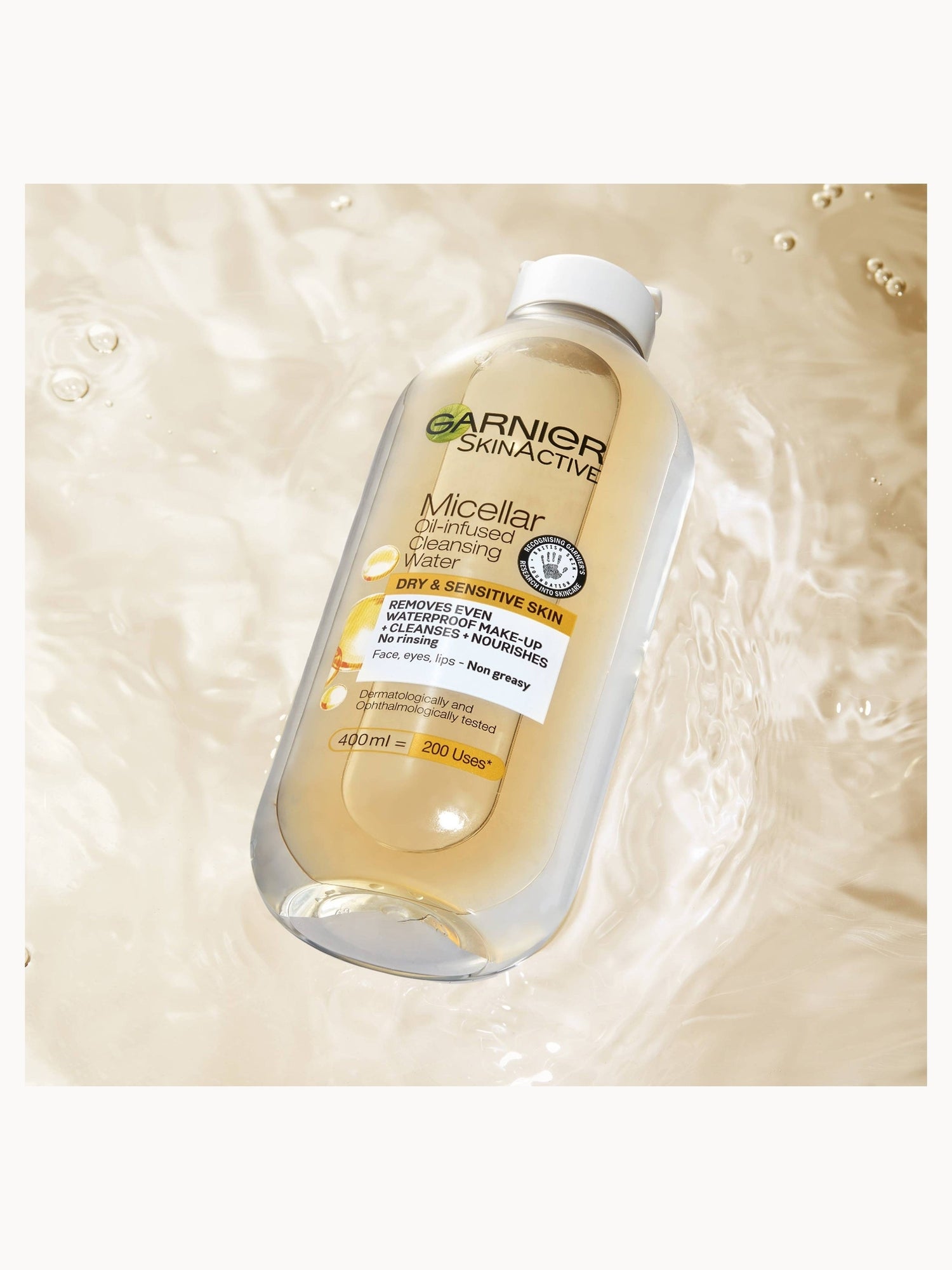 Garnier Micellar Water Facial Cleanser and Makeup Remover for Sensitive Skin 400ml Garnier — detalhe 6