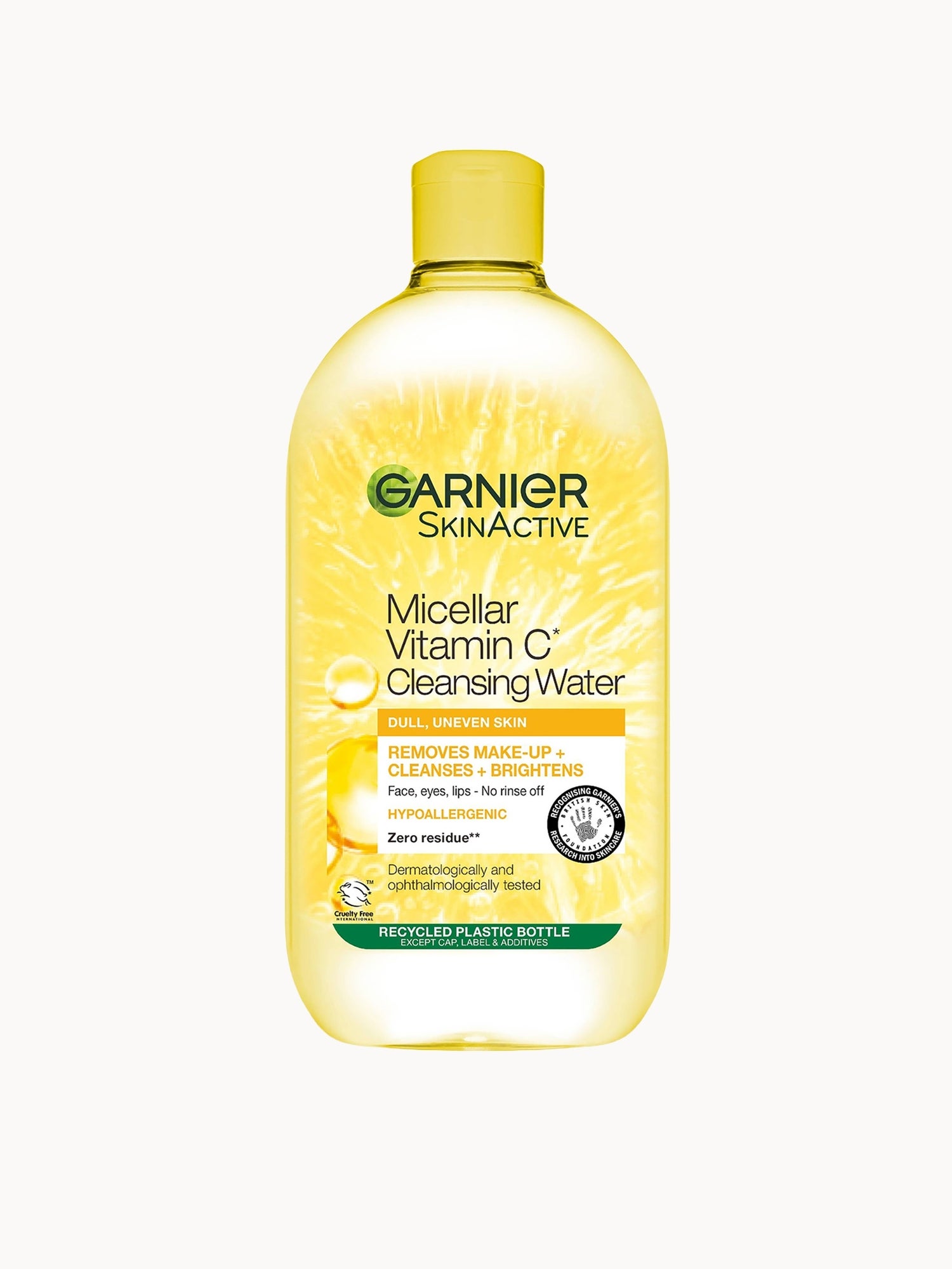 Garnier Micellar Water, Gentle Face Cleanser & Makeup Remover for Sensitive Skin, 700ml Garnier — textura e acabamento