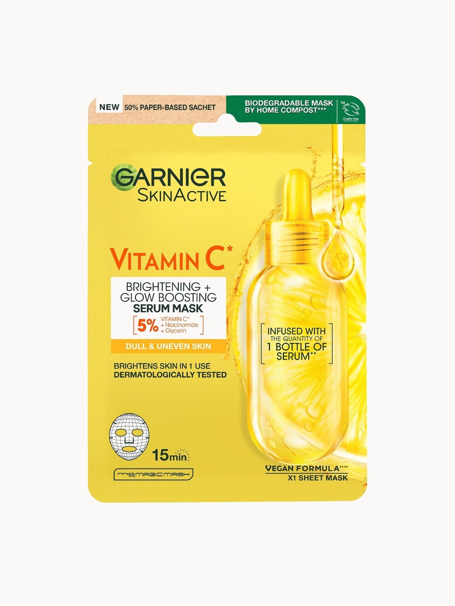 Garnier Ultralift Anti Ageing Radiance Boosting Face Sheet Mask 32g Garnier — detalhe 6