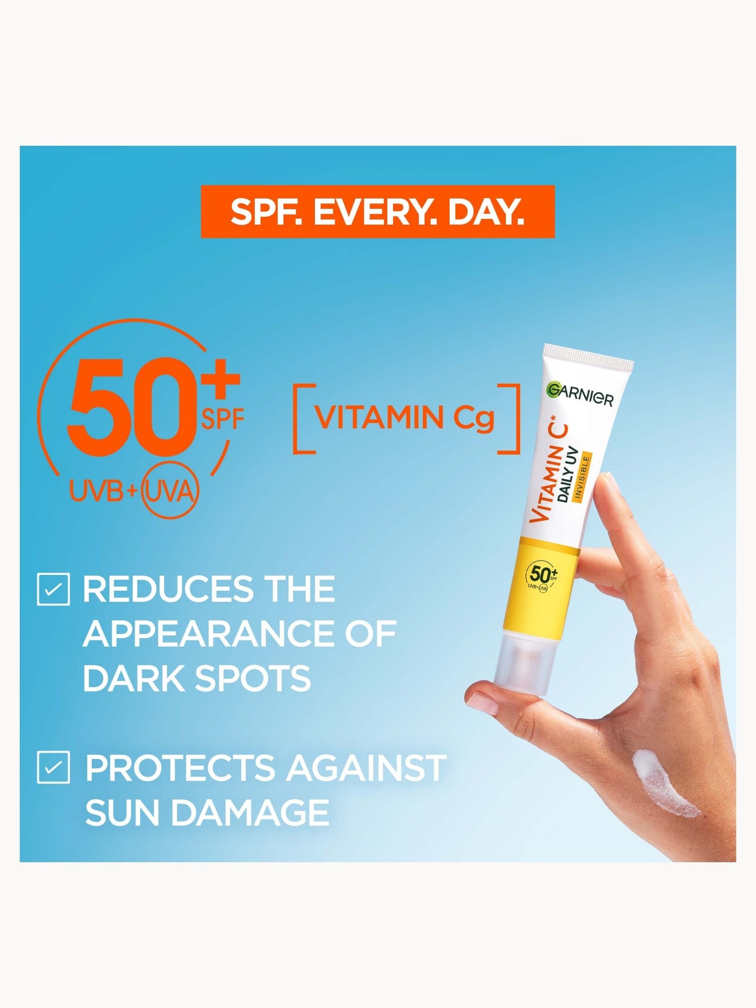 Garnier Vitamin C Daily UV Brightening Fluid Glow SPF 50+ 40ml Garnier — detalhe 3