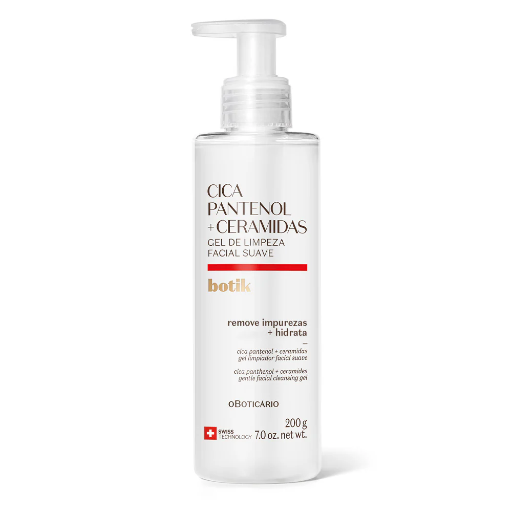 Gel de Limpeza Suave Botik Cica Pantenol e Ceramidas 200g