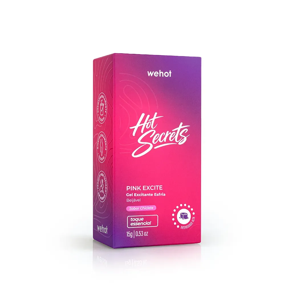 Embalagem de Gel Excitante Esfria Chiclete 15g Wepink Wehot em Luanda, Angola - Cosméticos de Luxo Seth