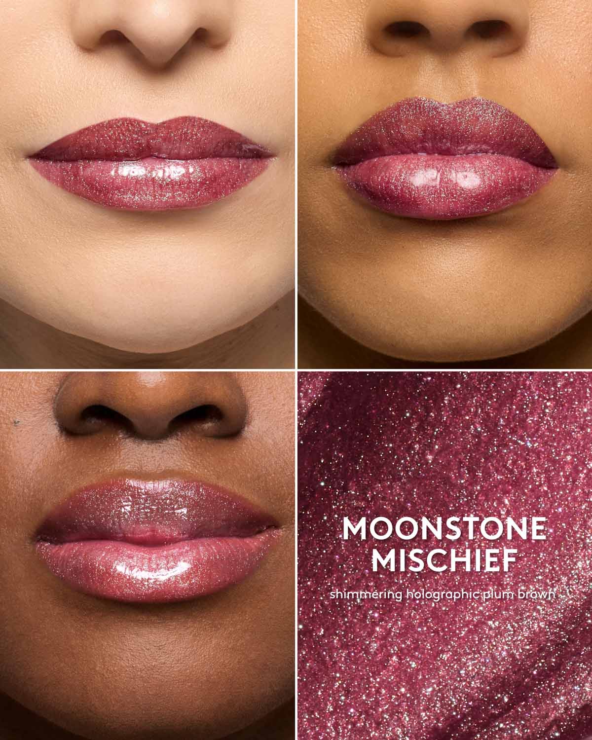 Embalagem de Gloss Bomb Prismatic Lip Luminizer — Moonstone Mischief em Luanda, Angola - Cosméticos de Luxo Seth