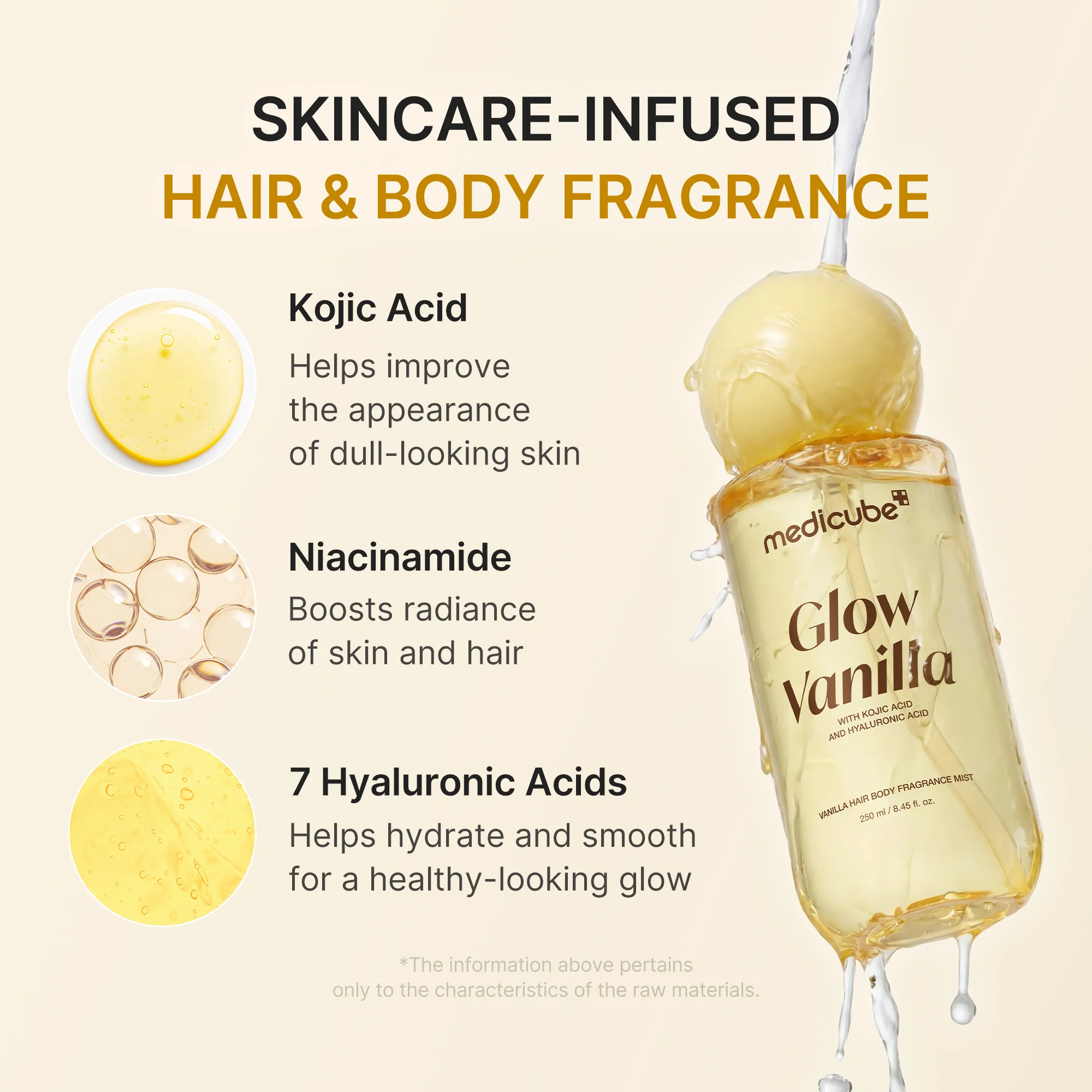 Embalagem de Glow Vanilla Hair & Body Fragrance Mist em Luanda, Angola - Cosméticos de Luxo Seth
