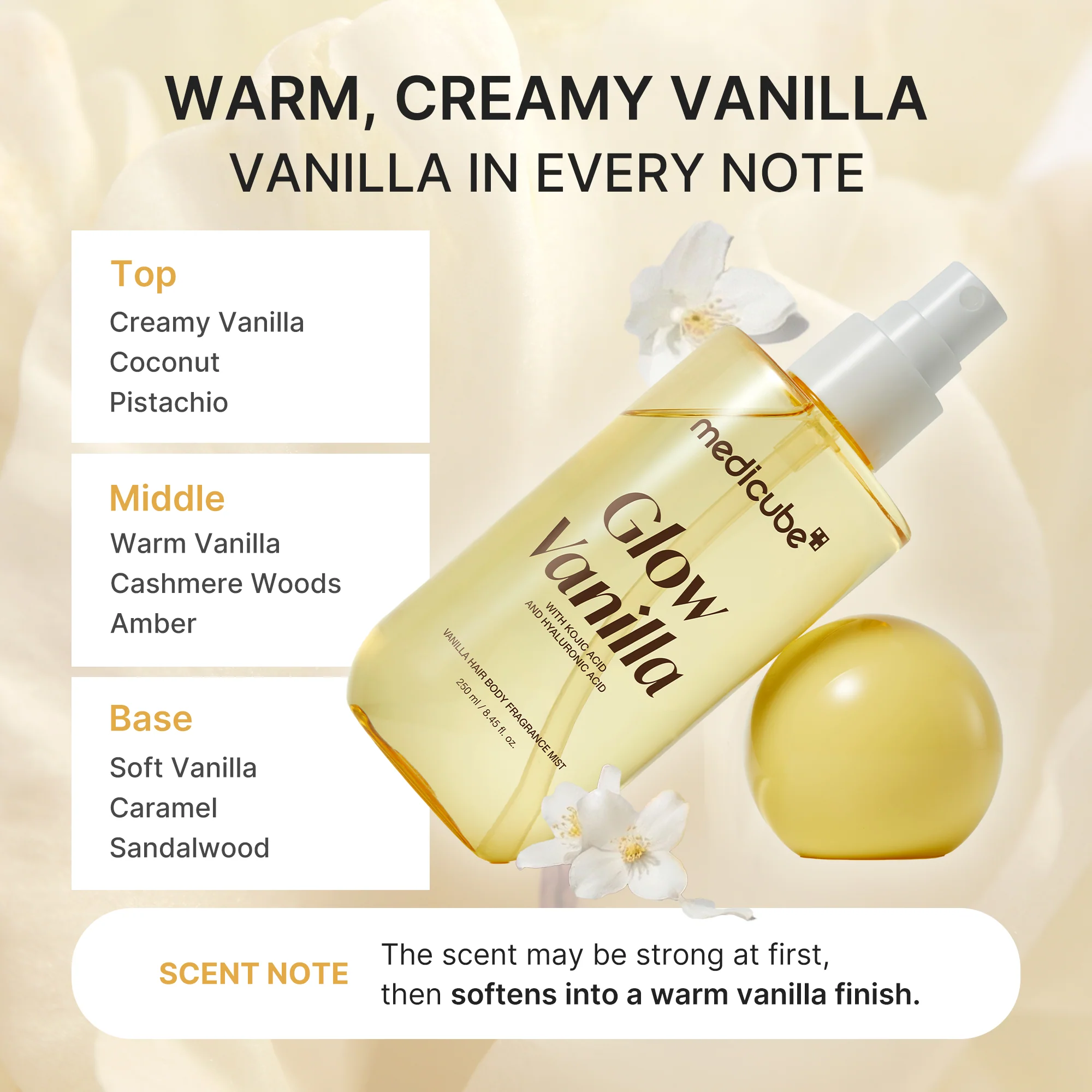 Comprar Glow Vanilla Hair & Body Fragrance Mist em Luanda, Angola - Loja Oficial Seth