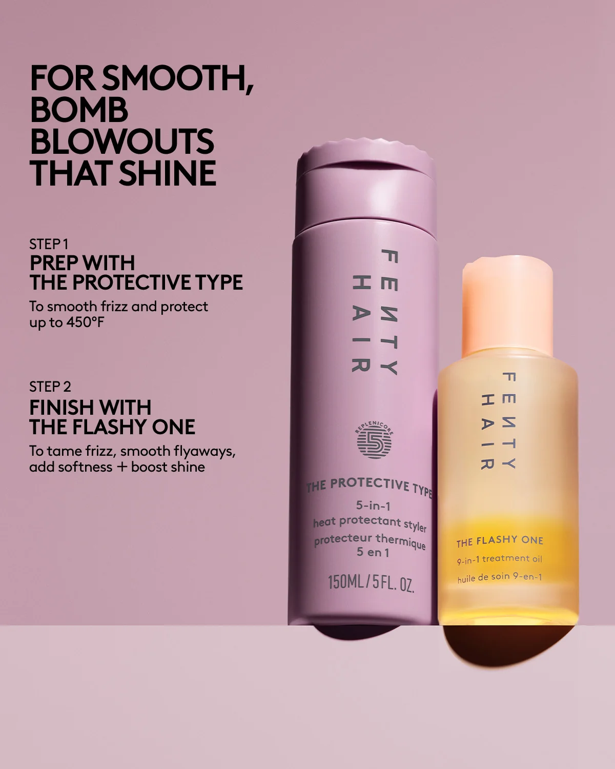 Detalhes de Heat Stylers Bundle: The Protective Type Heat Protectant Styling Cream + The Flashy One Hair Treatment Oil para entrega em Luanda, Angola - Seth