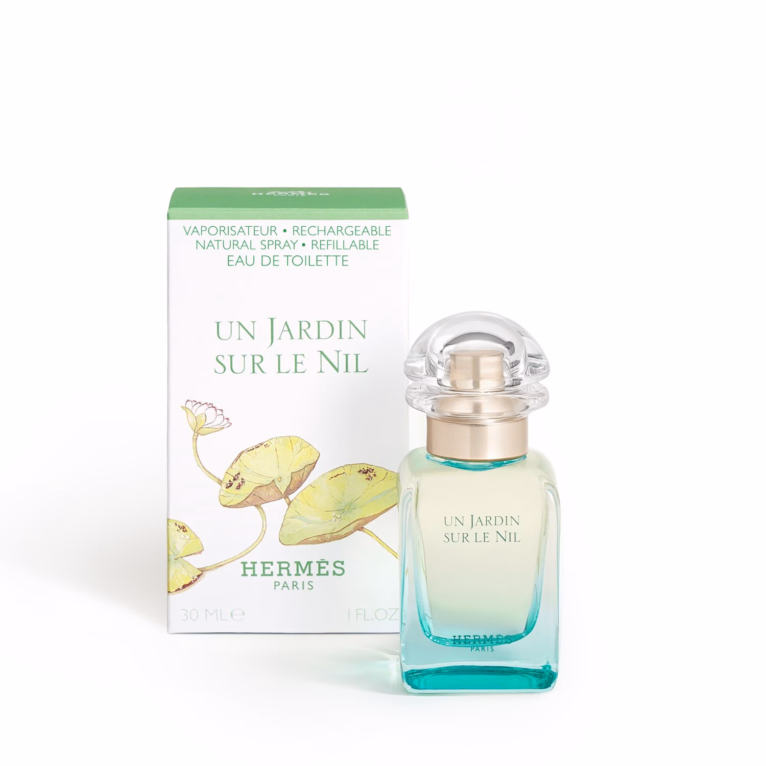 HERMÈS Collection Un Jardin sur le Nil Eau de Toilette Hermès — textura e acabamento