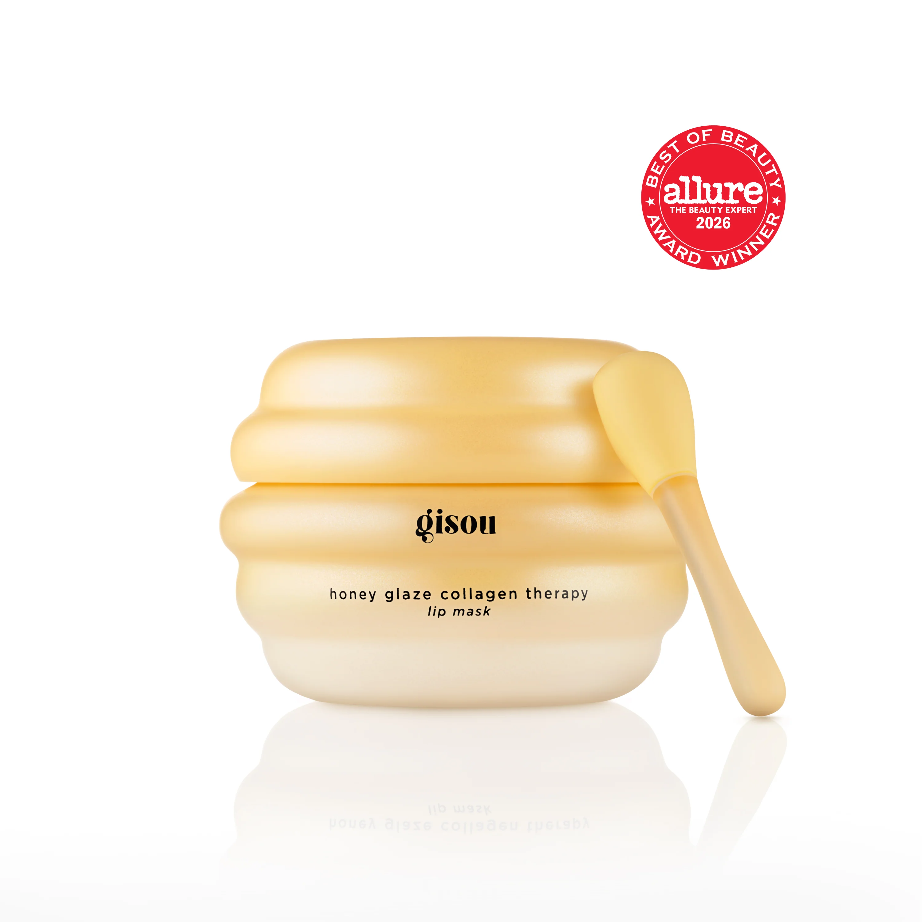 Honey Glaze Collagen Therapy Lip Mask Gisou — textura e acabamento